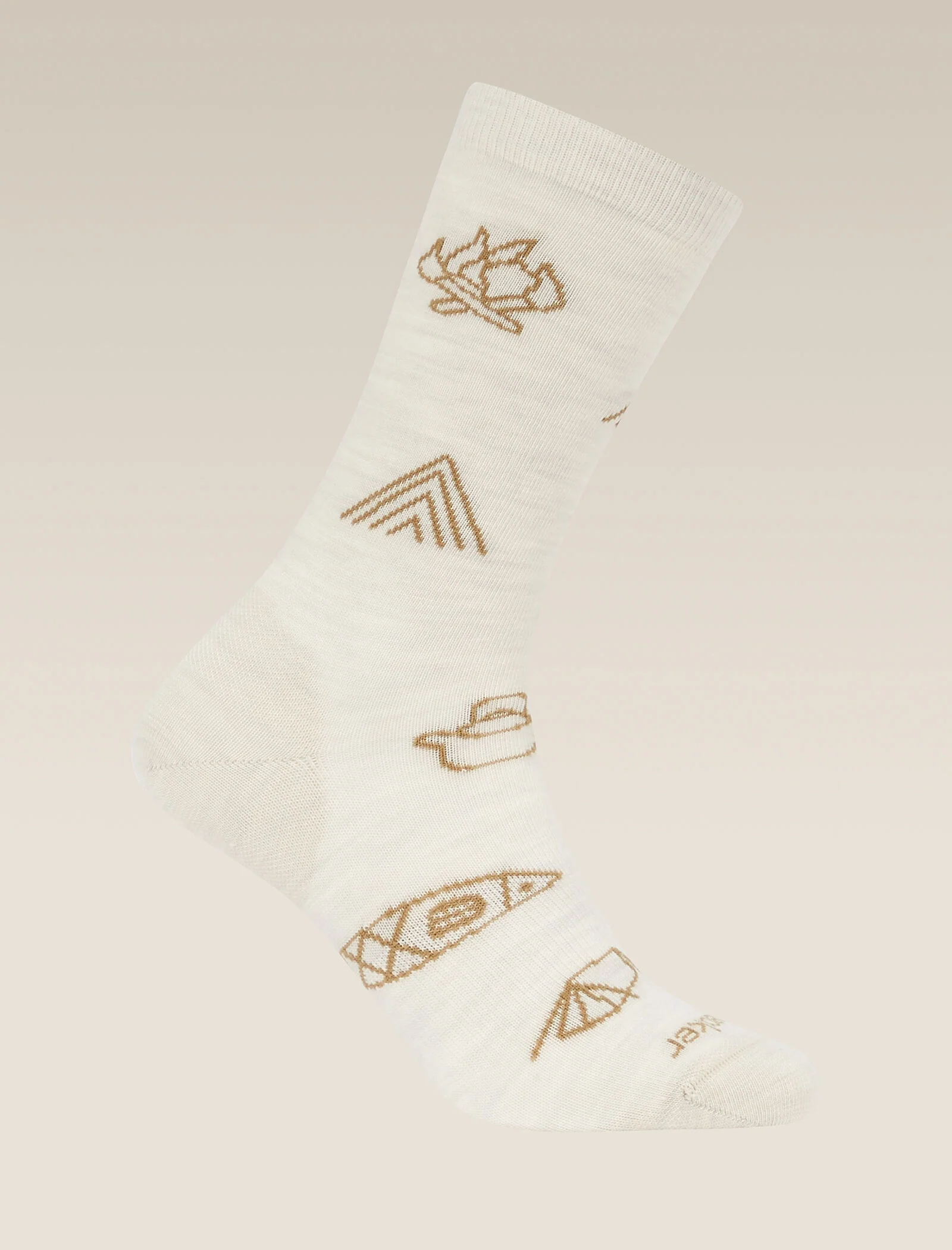 Calcetines de lana merina para mujer, estilo de vida ultraligeros, modelo crew, esenciales para acampar