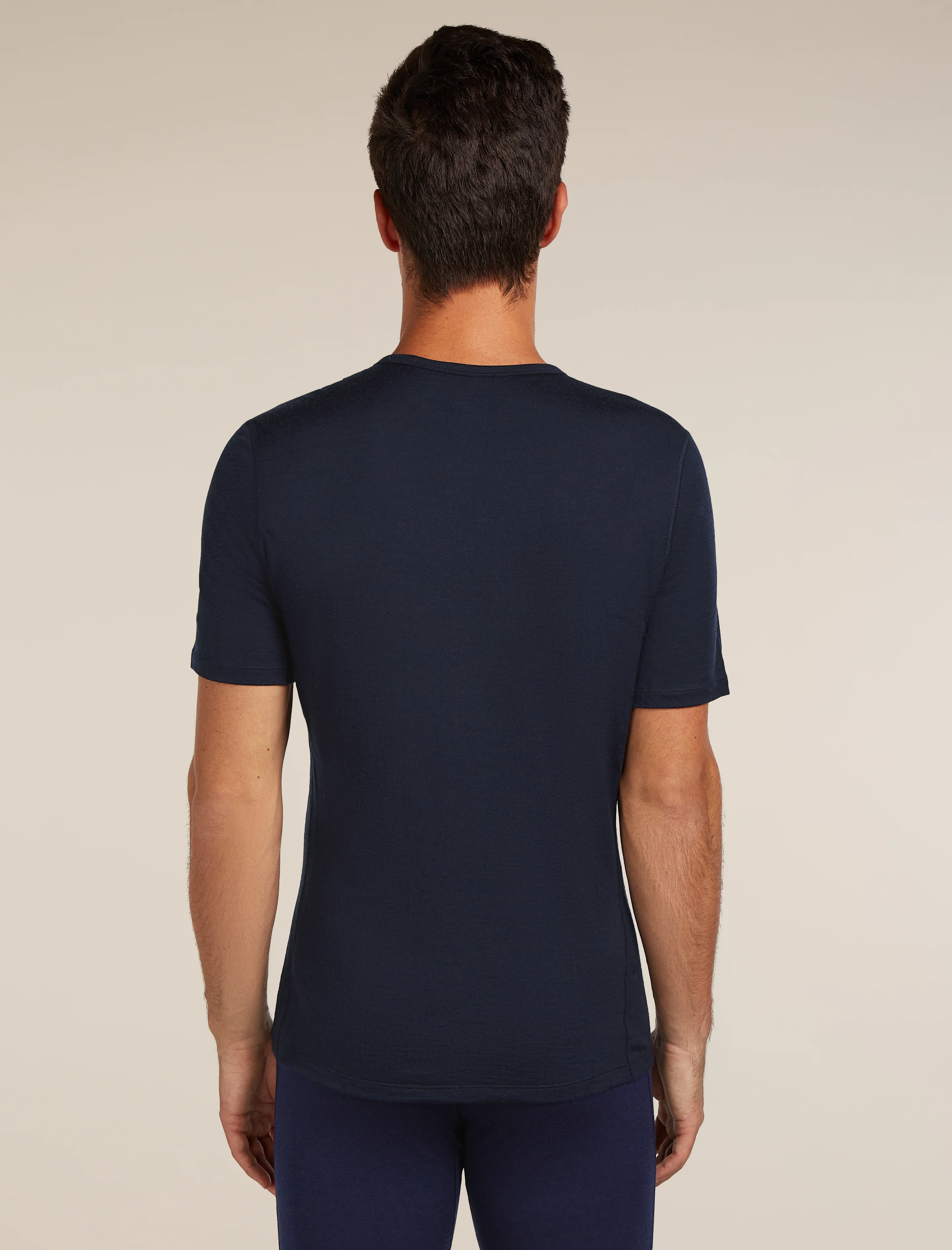 Camiseta térmica de manga corta Crewe de lana merina 200 para hombre