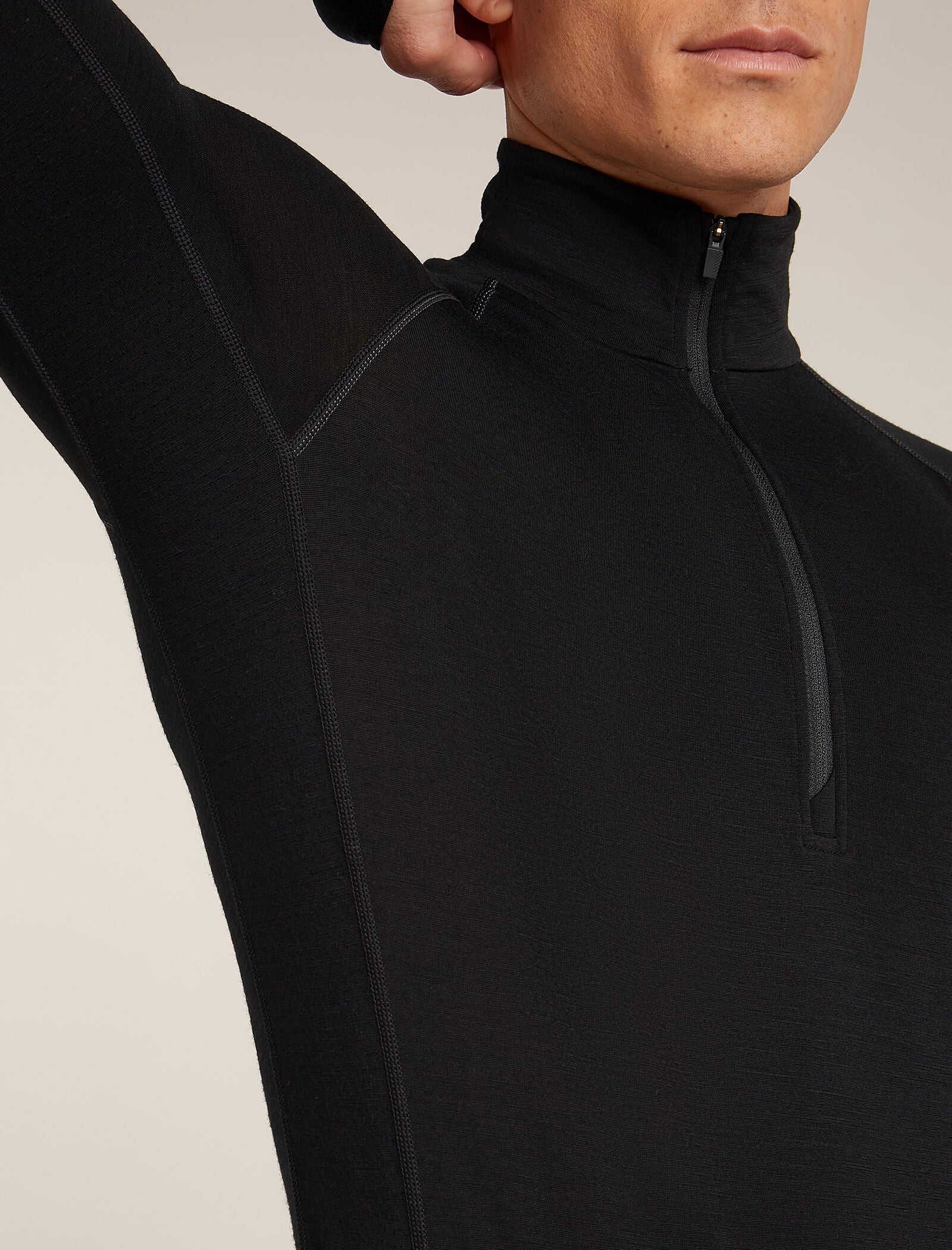 Camiseta térmica de manga larga con cremallera media para hombre Merino 200 ZoneKnit™
