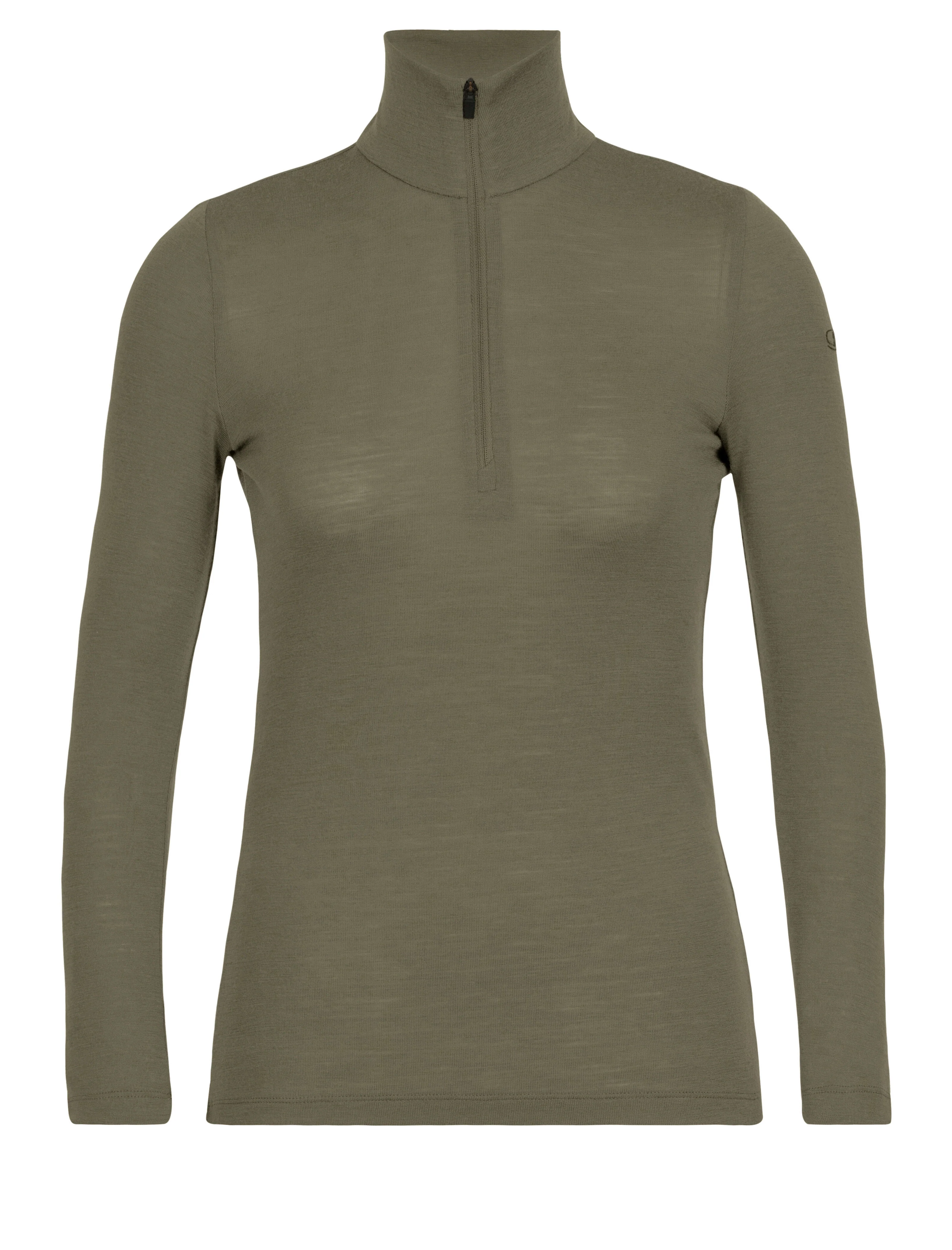 Camiseta térmica de manga larga media cremallera everyday de lana merino 175 para mujer