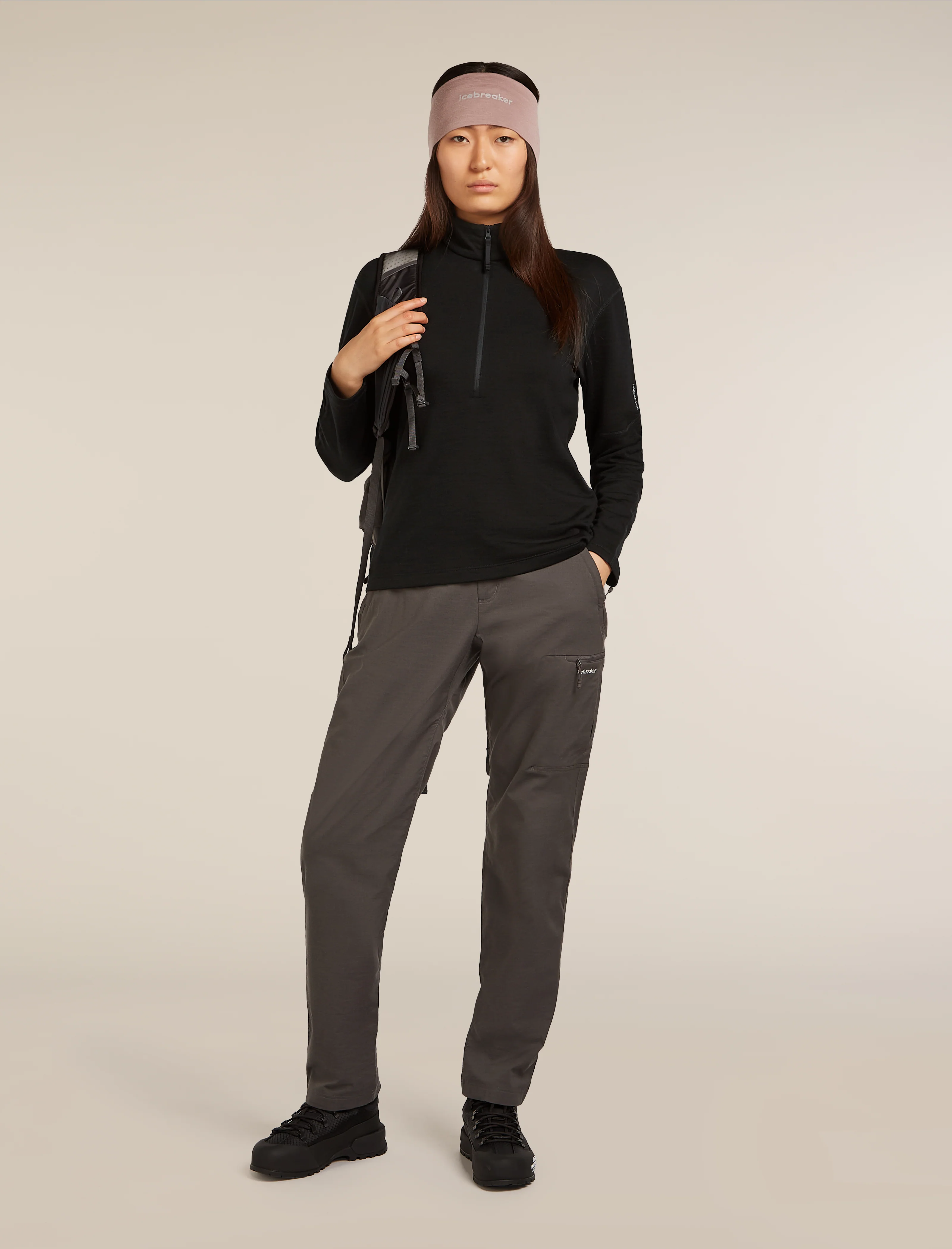 Top de manga larga con cremallera hasta la mitad para mujer Merino 360 Realfleece™ Elemental