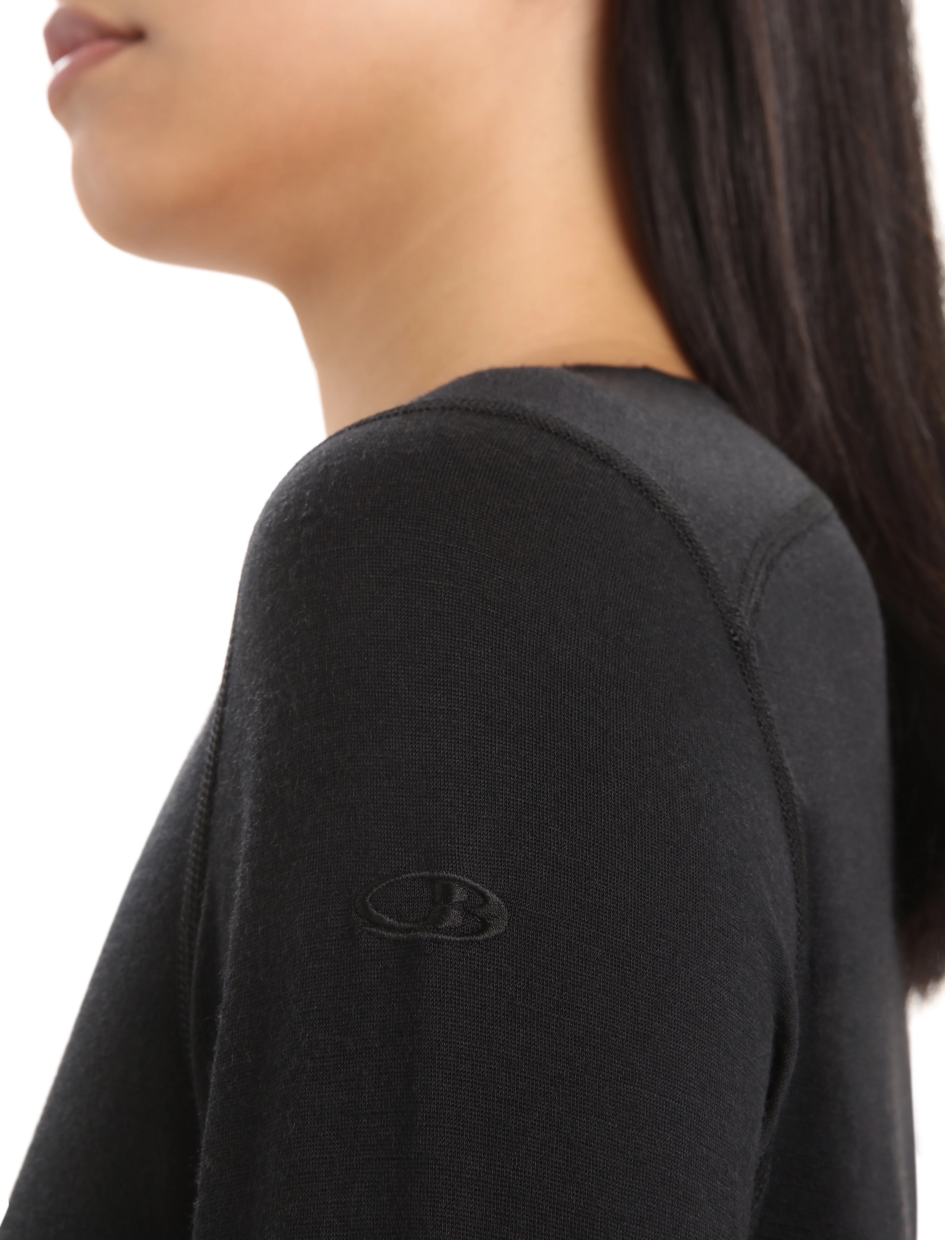 Top térmico de manga larga con escote clásico para mujer Merino 200 Oasis
