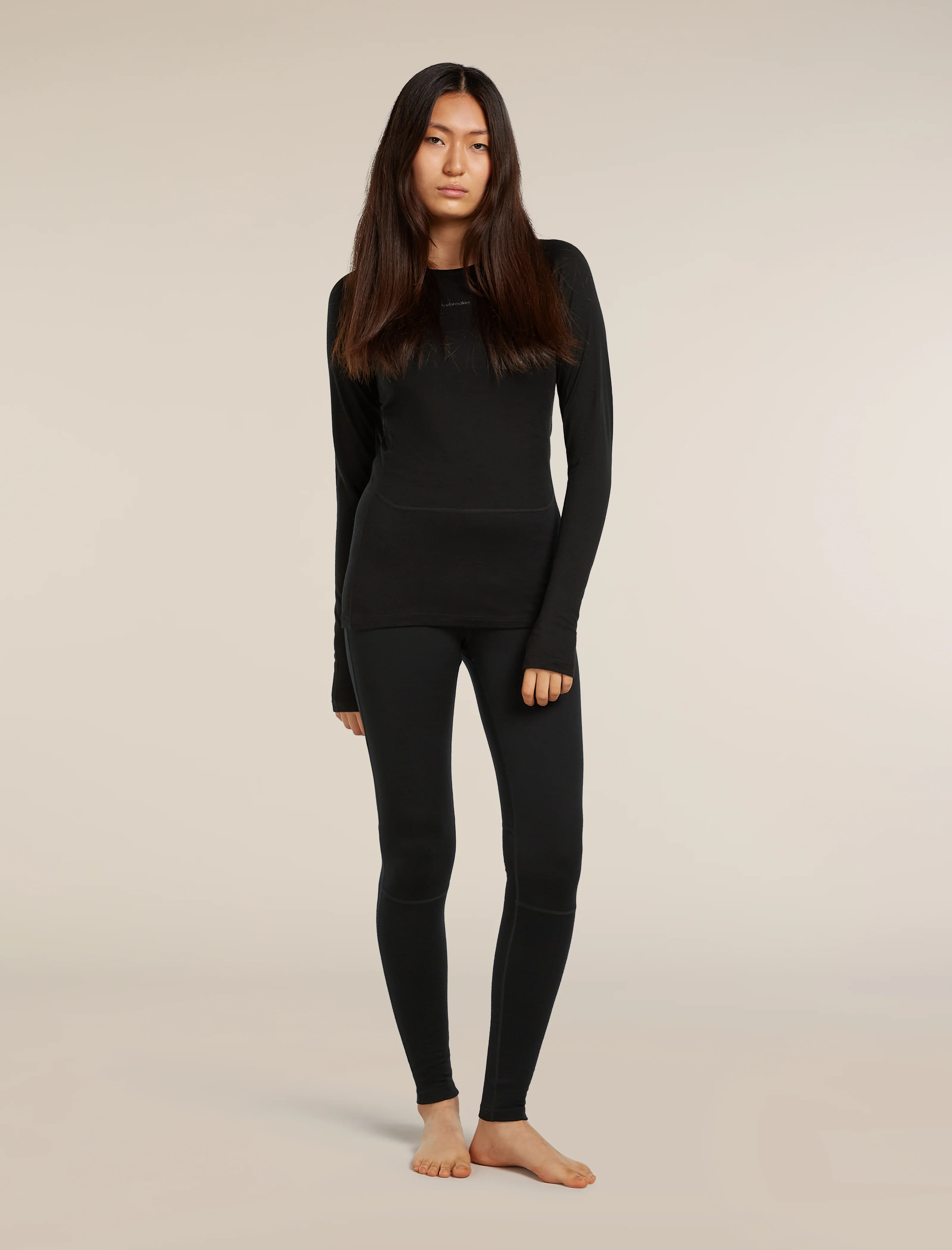 Camiseta térmica de manga larga con cuello redondo ZoneKnit™ Merino 200