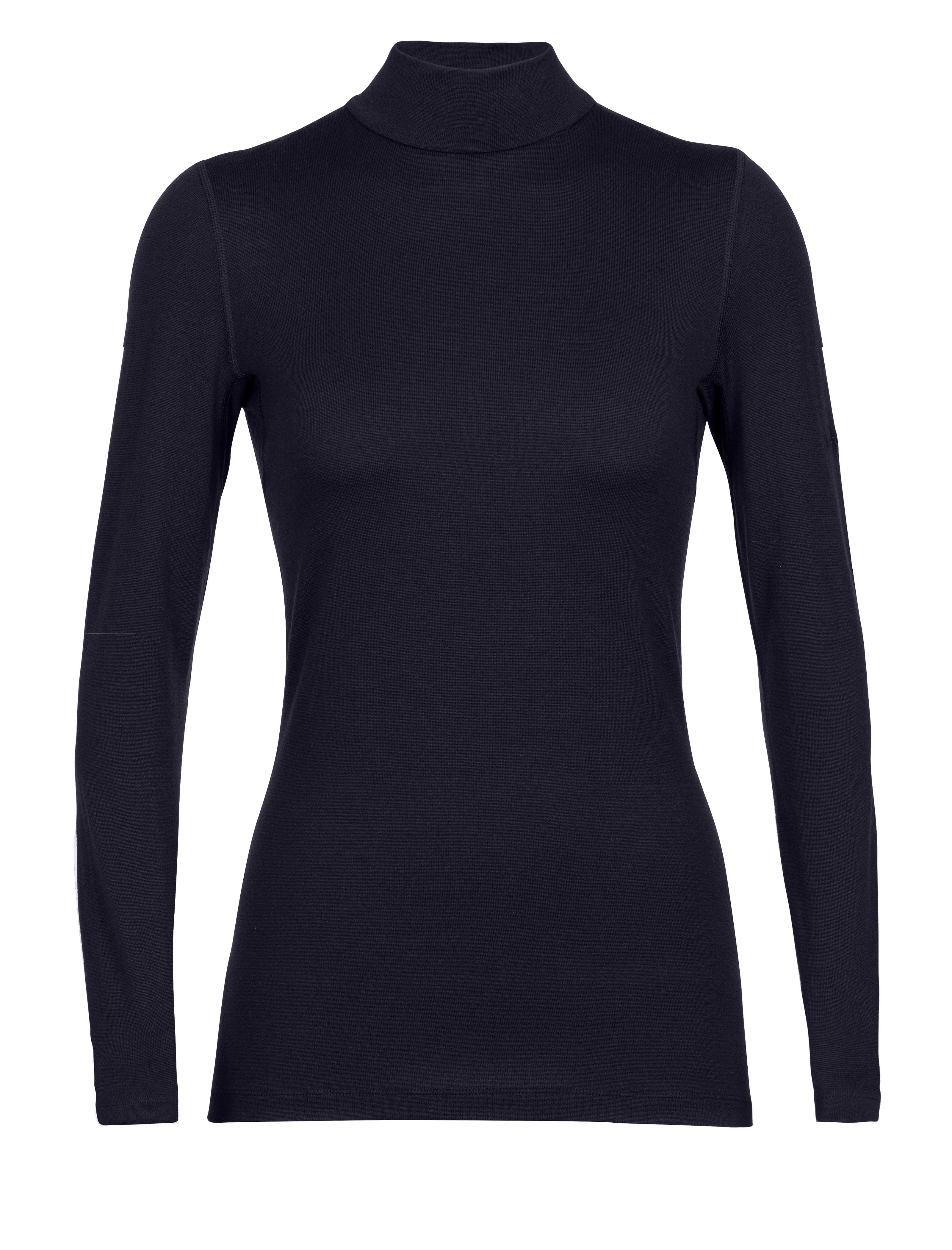 Camiseta térmica de manga larga con cuello vuelto de lana merina 260 Tech para mujer