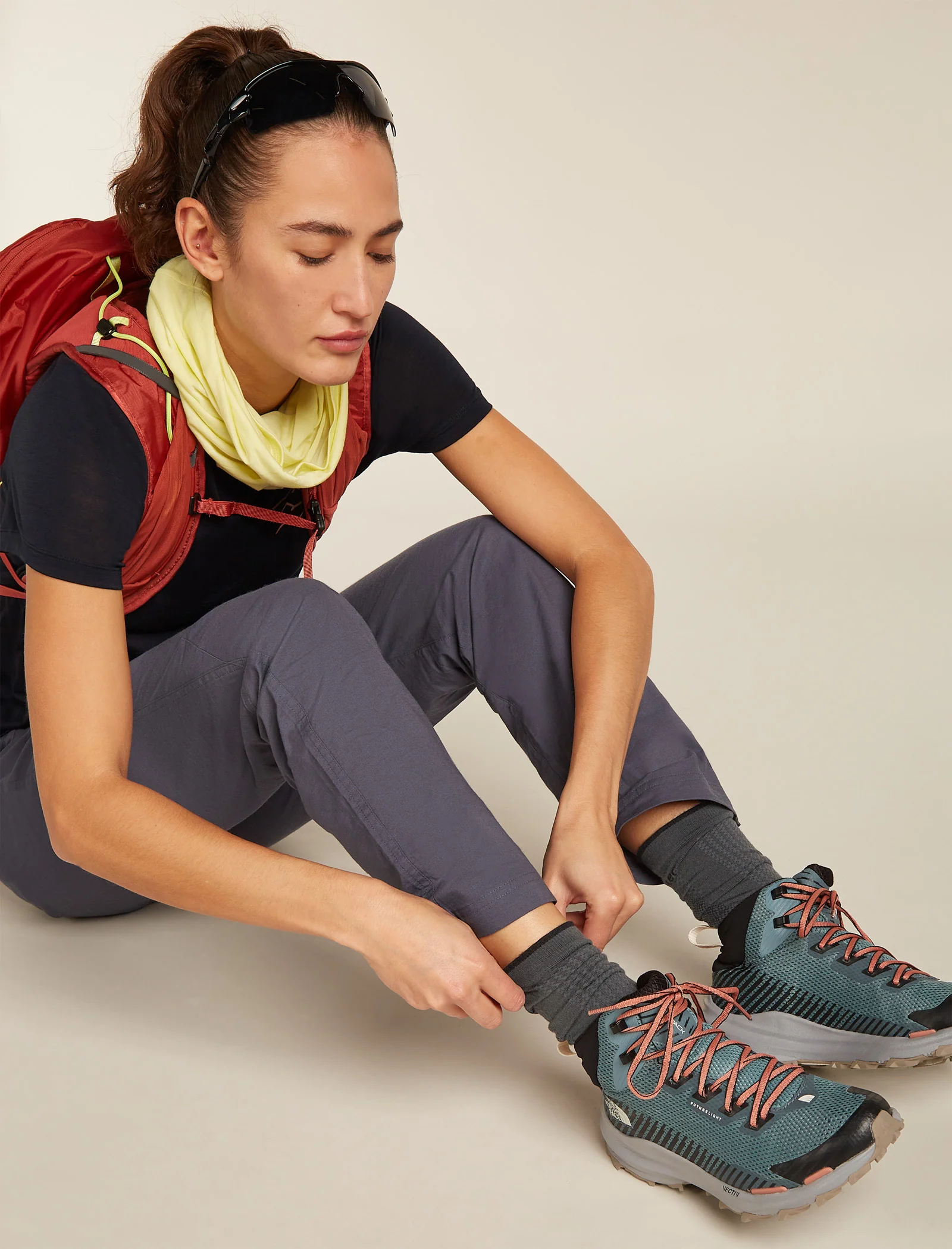 Calcetines para Mujer Merino Hike+ Ultraligeros de Manga Corta