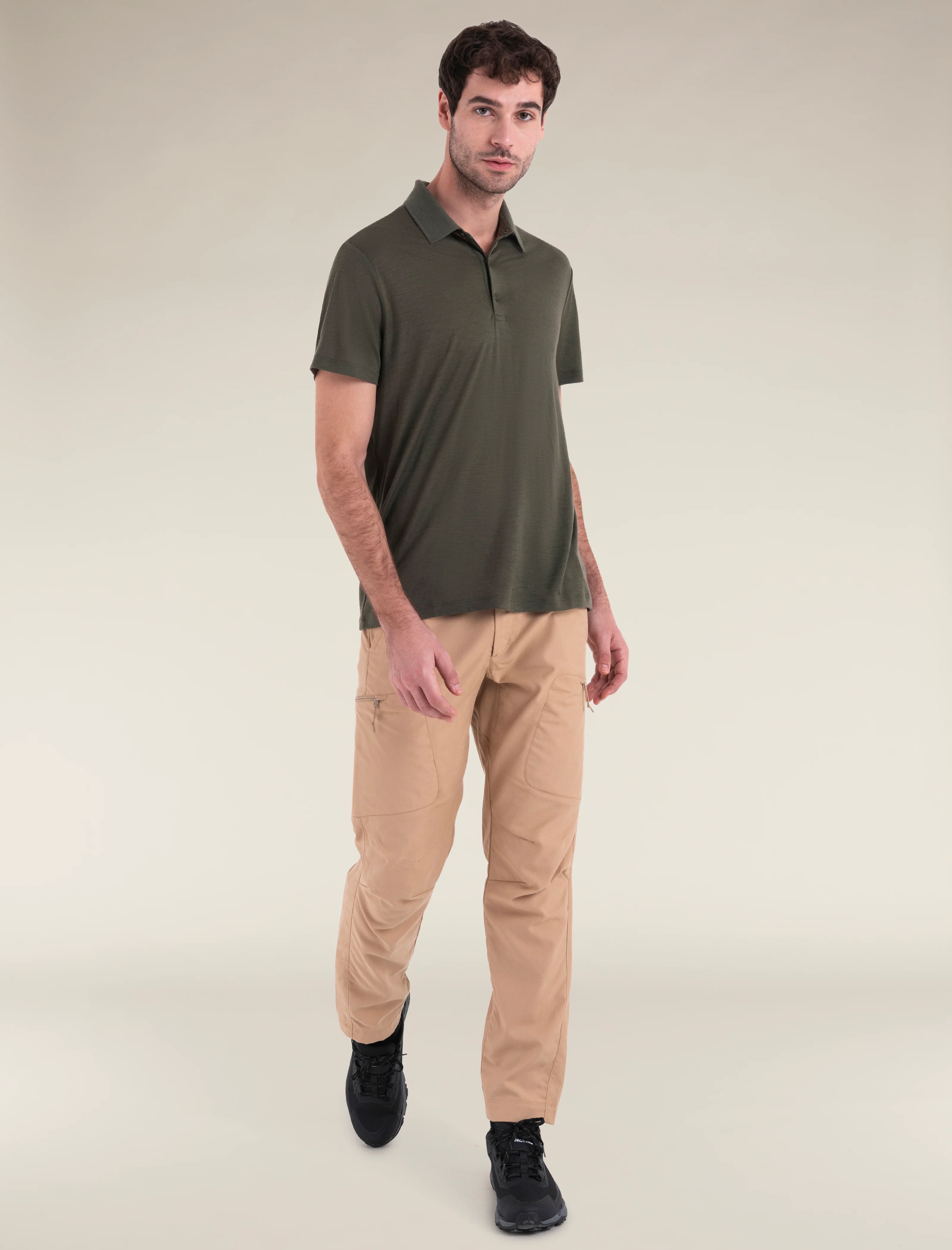 Polo corto de manga corta para hombre Merino 150 Tech Lite