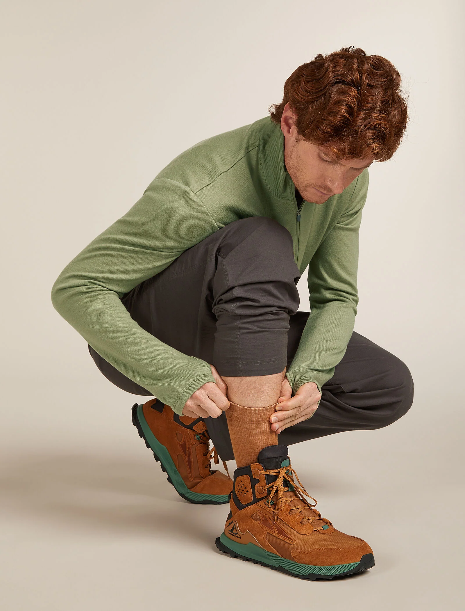 Calcetines para Hombres de Lana Merina Estilo de Vida Ligeros de Manga Corta