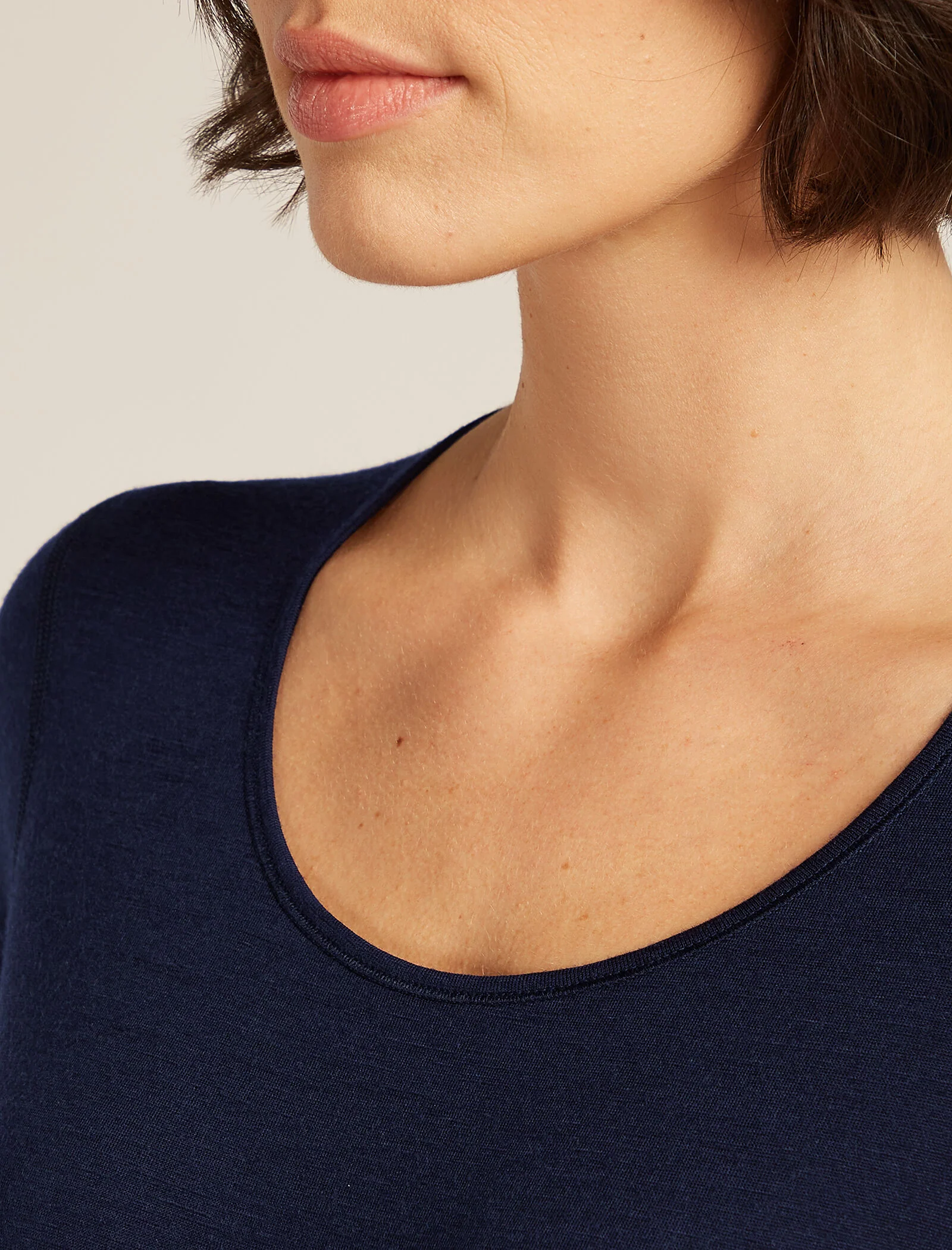 Camiseta térmica de manga larga con escote clásico para mujer Merino 200 Oasis