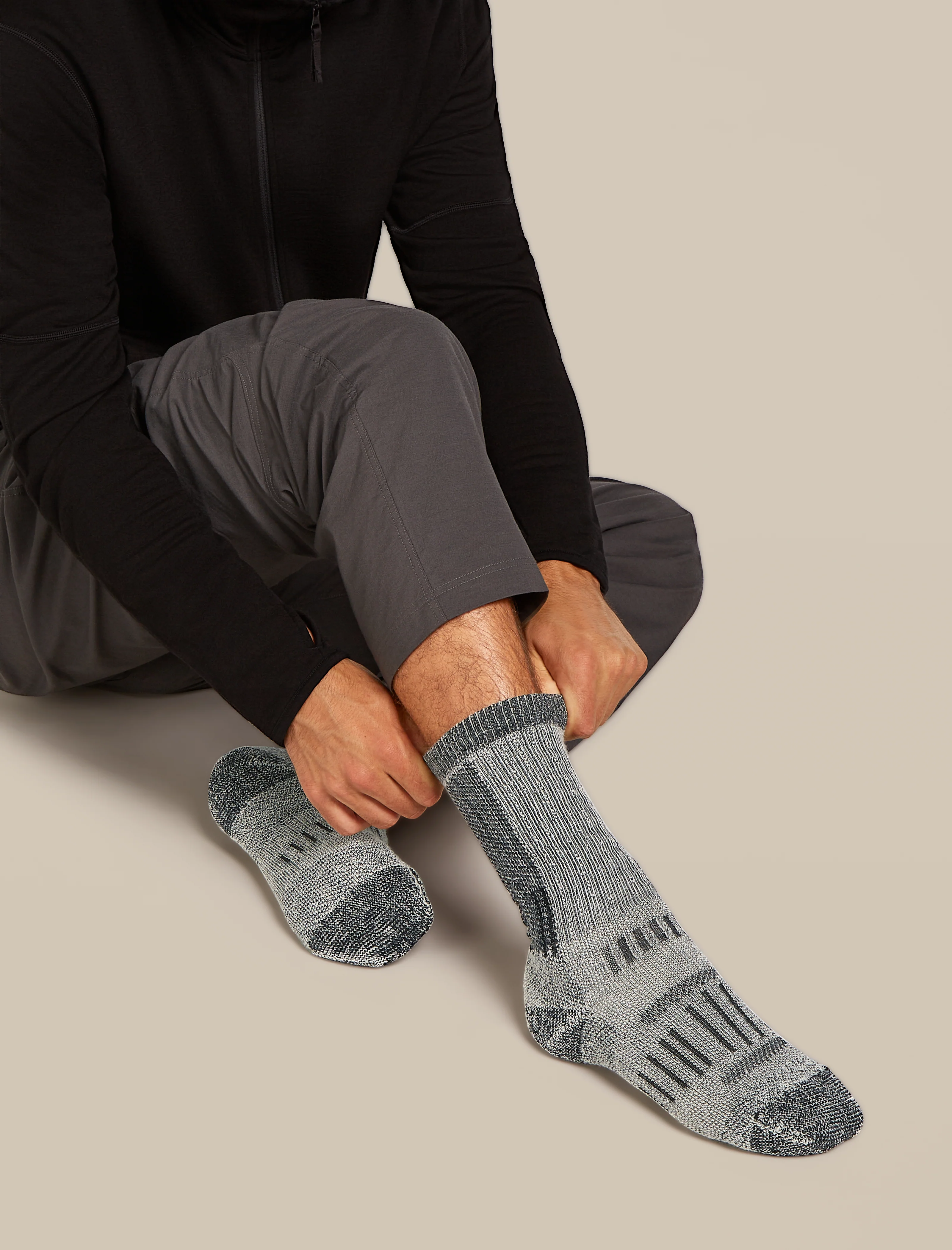 Calcetines para Hombres Merino Hike+ Mountaineer de Media Puntera