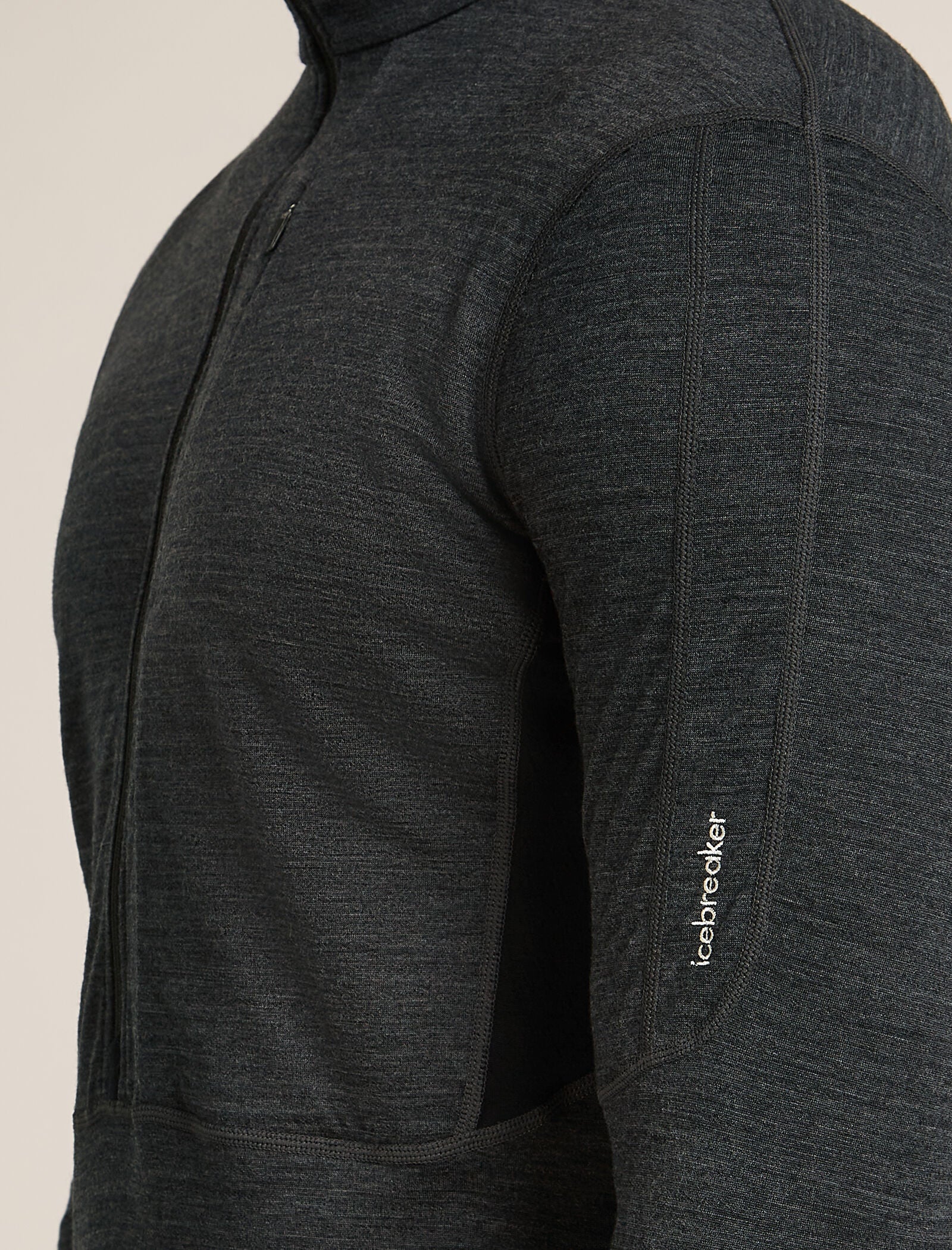 Camiseta de manga larga con cierre de media cremallera para hombre Merino Blend 200 Realfleece™ Descender
