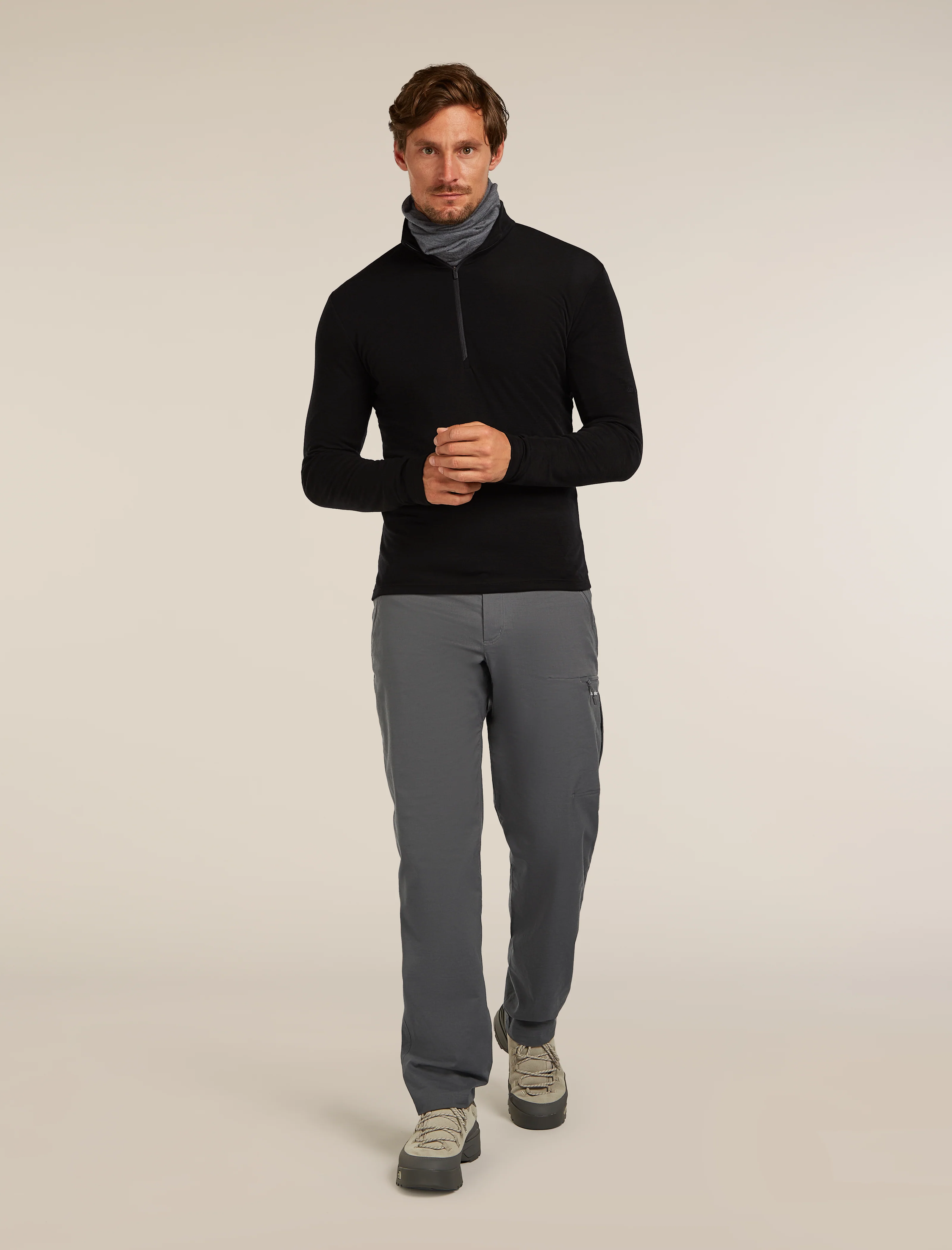Camiseta térmica de manga larga con cierre de media cremallera para hombre Merino 175 Everyday