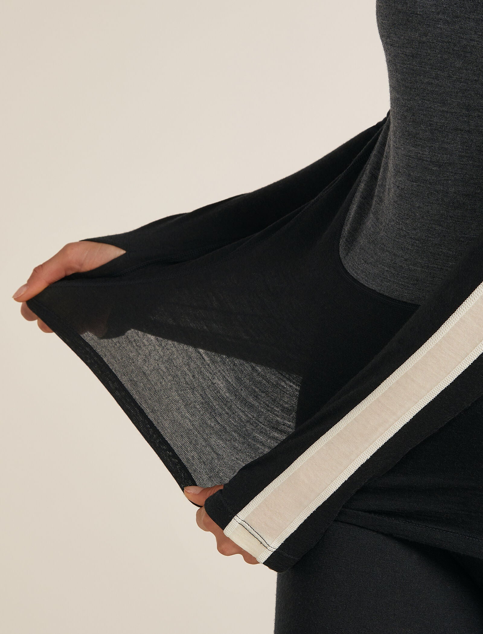Camiseta térmica de manga larga con cuello alto Merino 200 Oasis+ para mujer