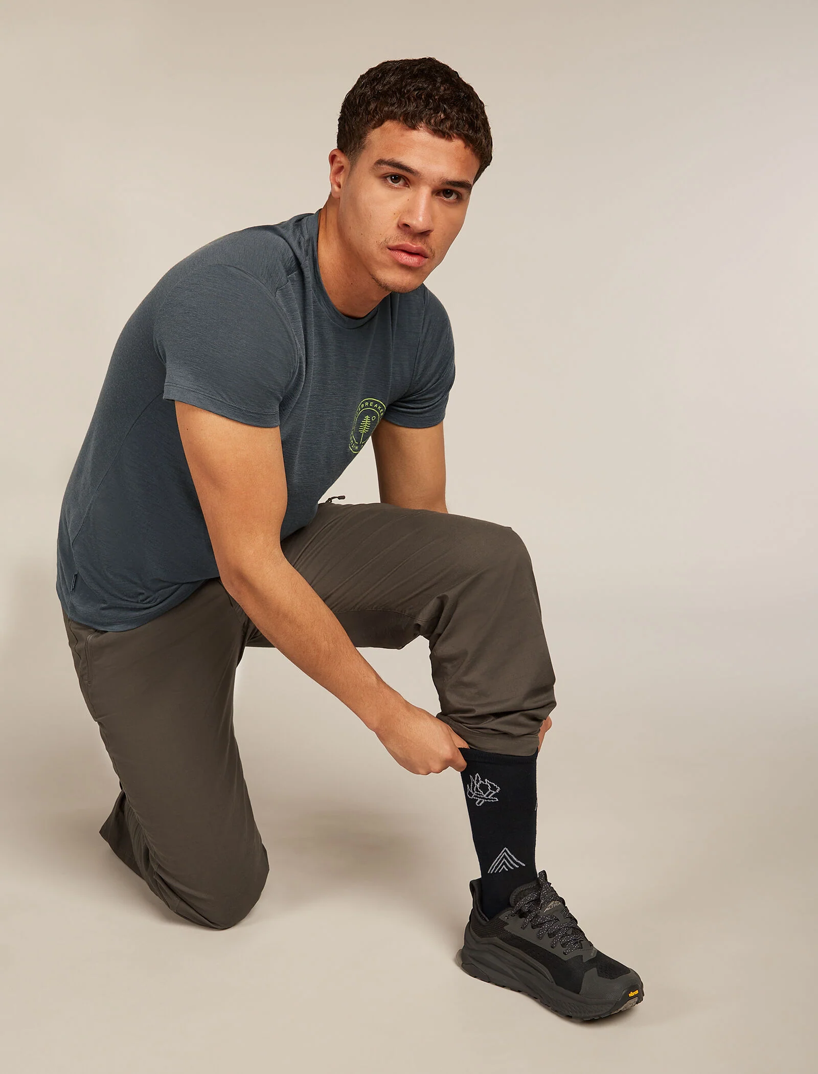 Calcetines para Hombre Merino Lifestyle Ultraligeros de Manga Corta Camp Essentials