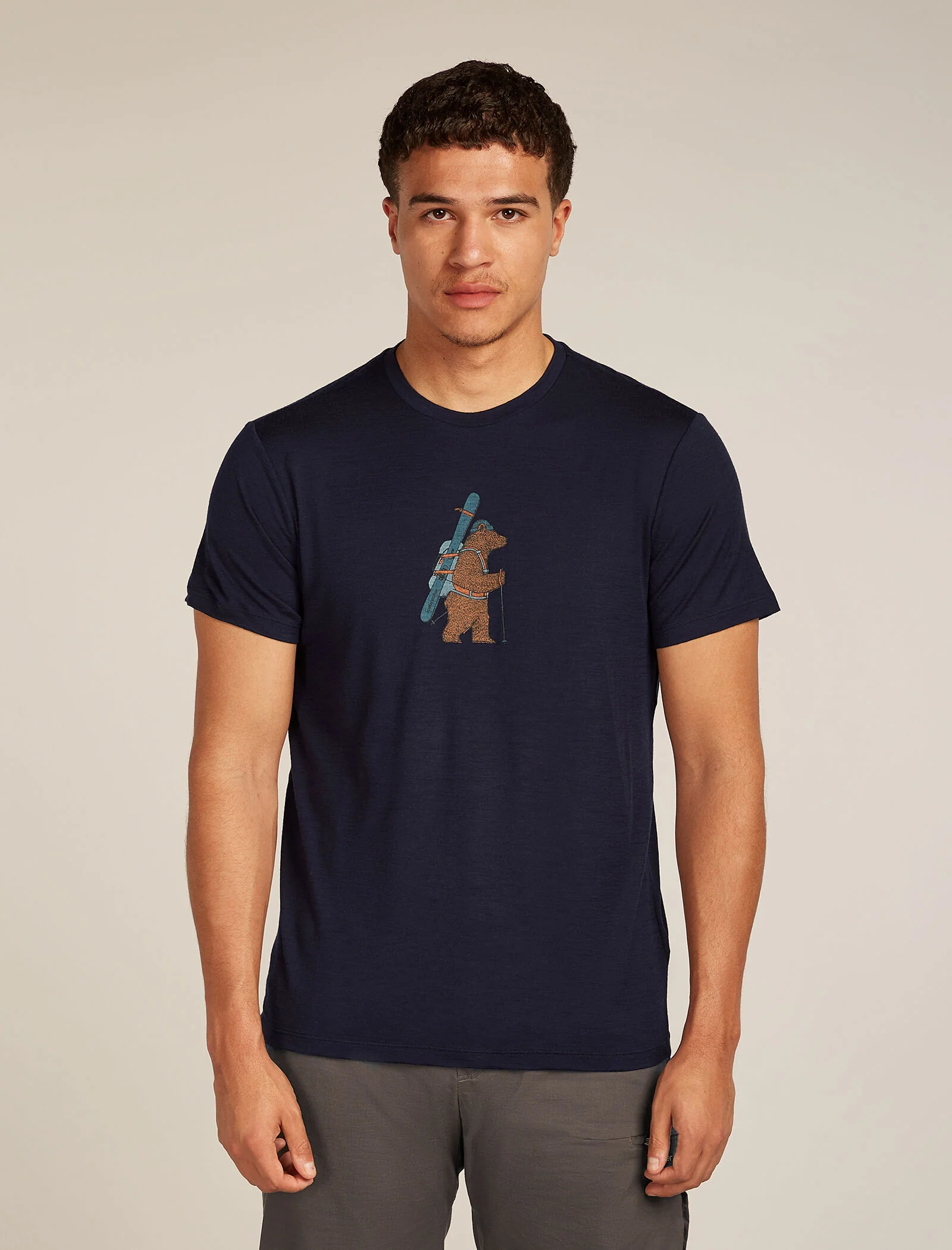 Camiseta corta de manga para hombre Merino 150 Tech Lite Bear Tour