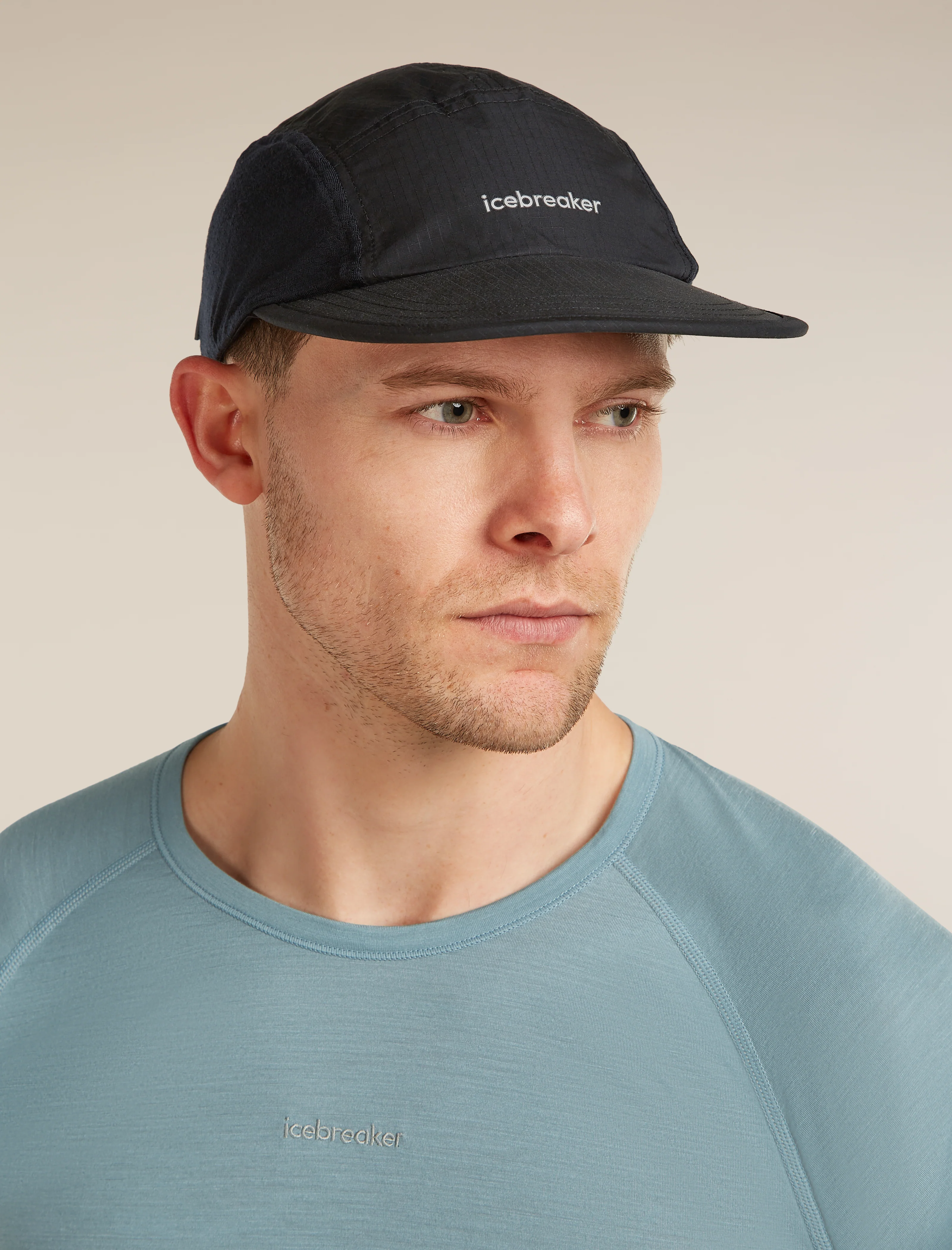 Gorra de algodón Shell+™ antiviento unisex de 5 paneles