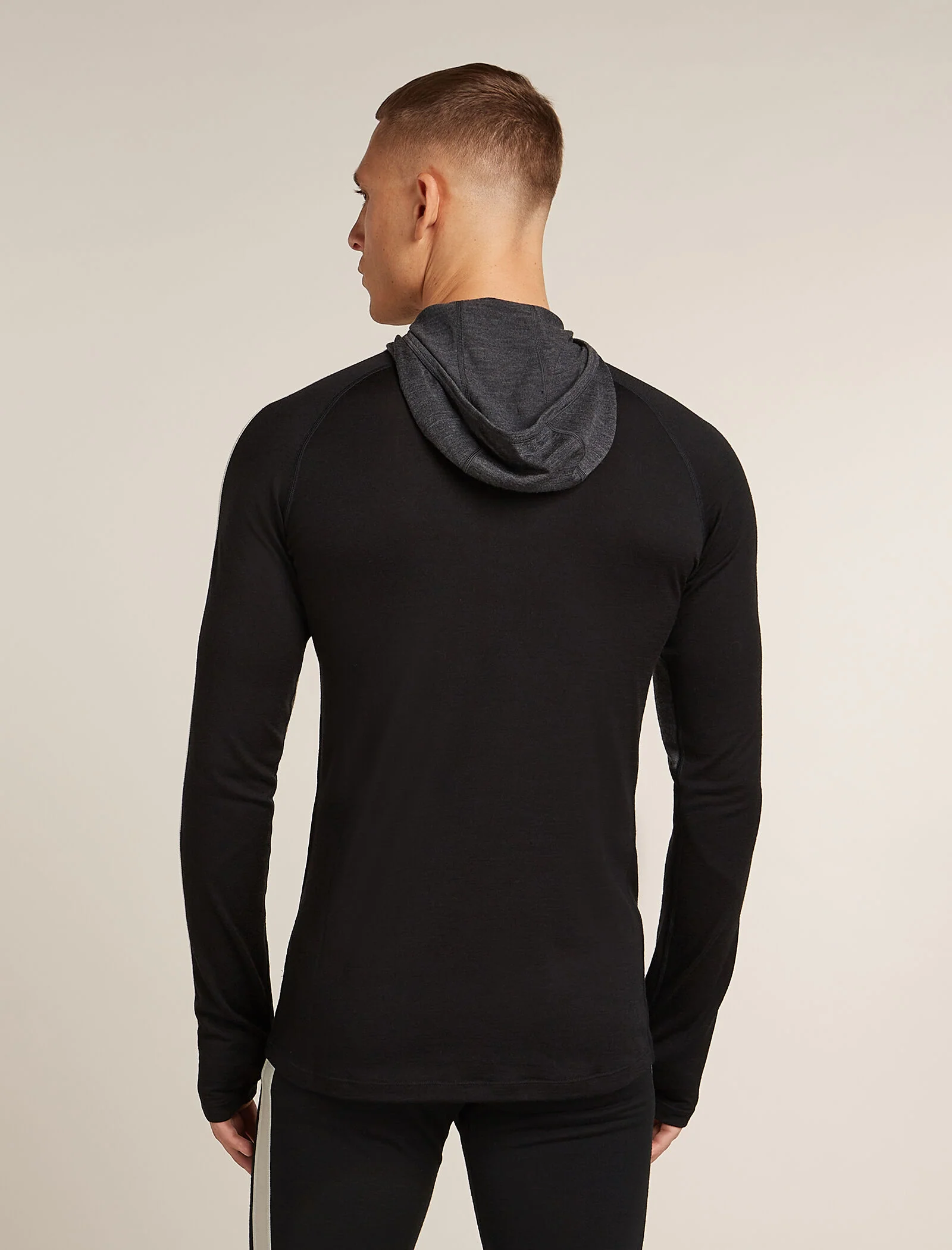 Chaqueta térmica de manga larga con cuello y cremallera media para hombre Merino 200 Oasis+