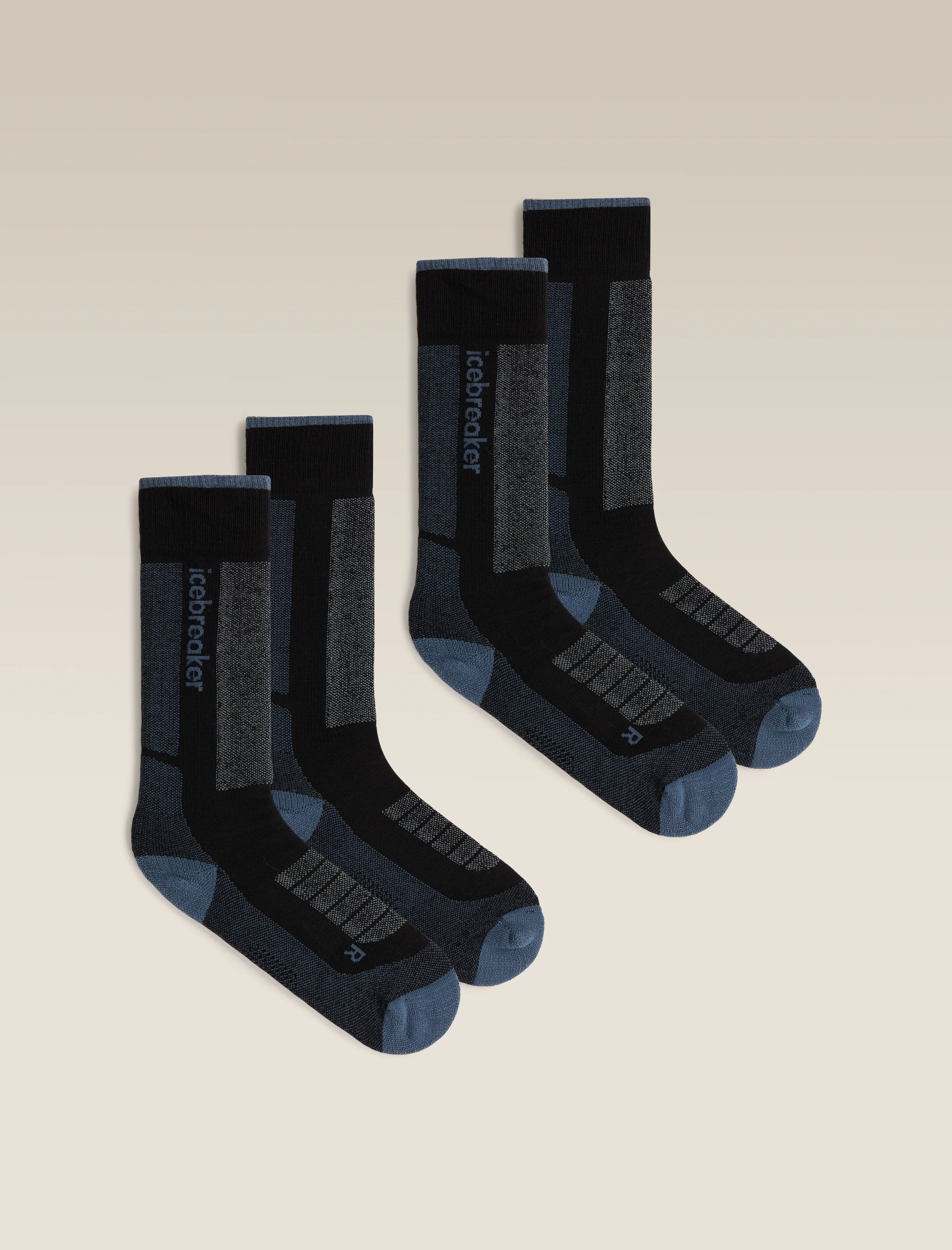 Calcetines para Mujer Merino Blend Ski+ Medio Sobre el Tobillo 2 Unidades