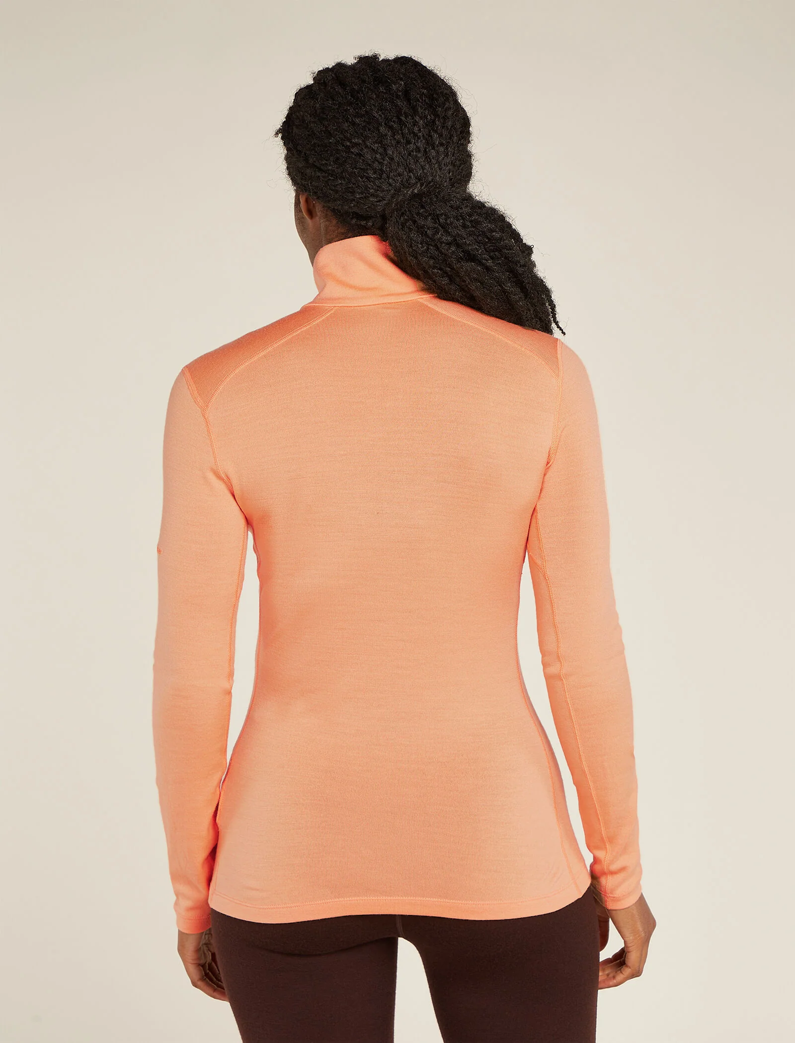 Camiseta térmica de manga larga con cierre a media cremallera Merino 260 Tech para mujer