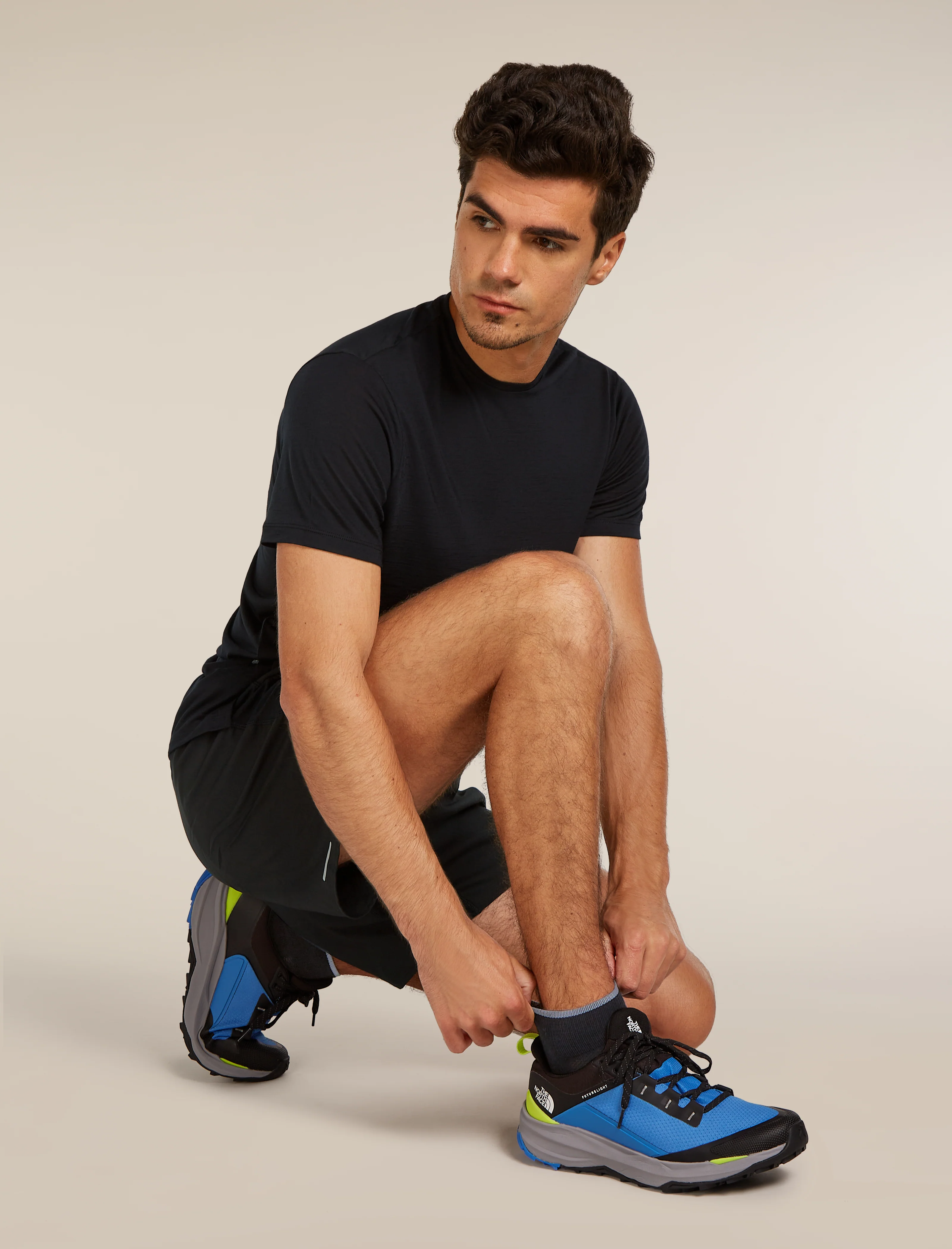 Calcetines ultraligeros mini de mezcla de lana merina para hombre