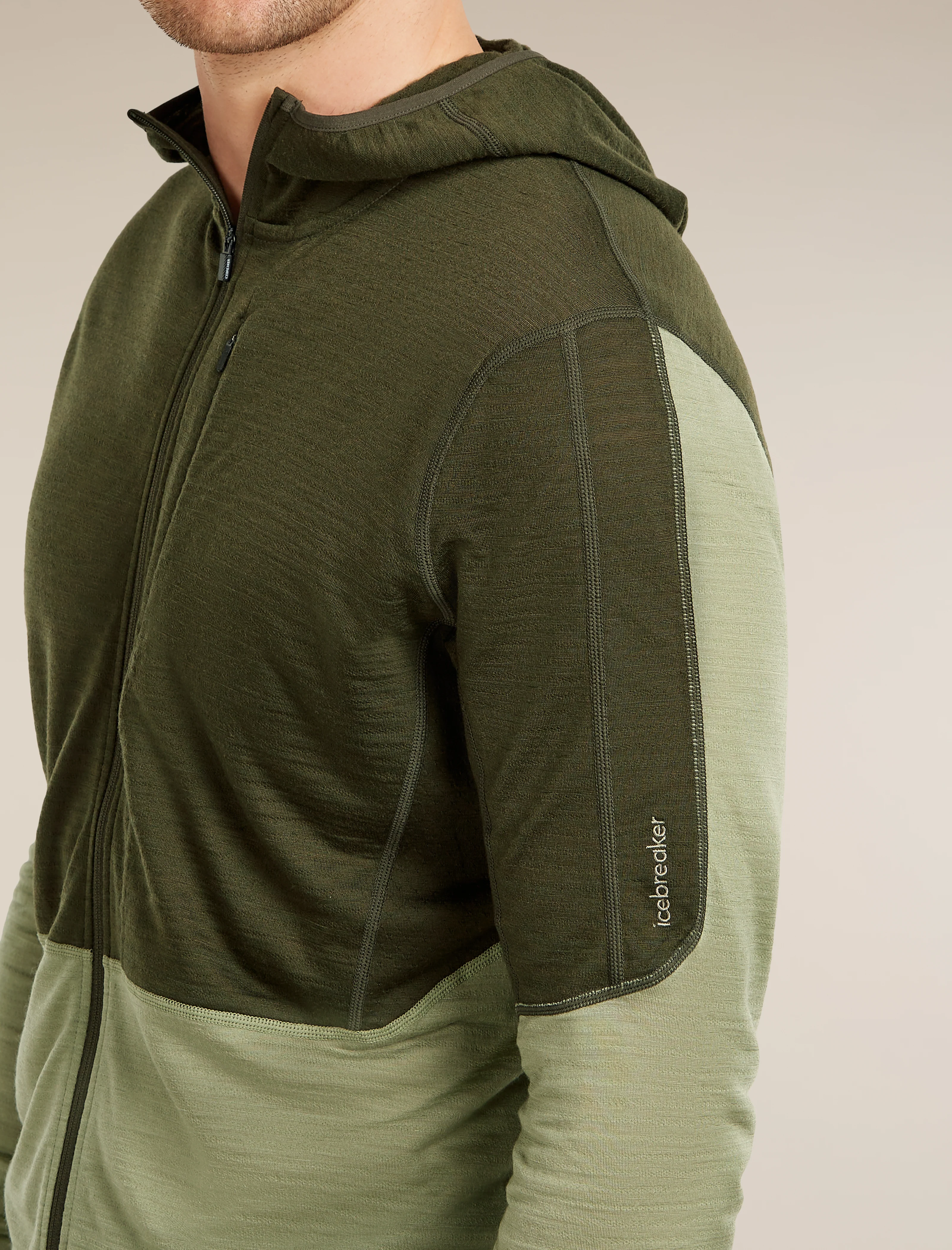 Hombre Merino Blend 200 RealFleece™ Descender Sudadera de Manga Larga con Cremallera