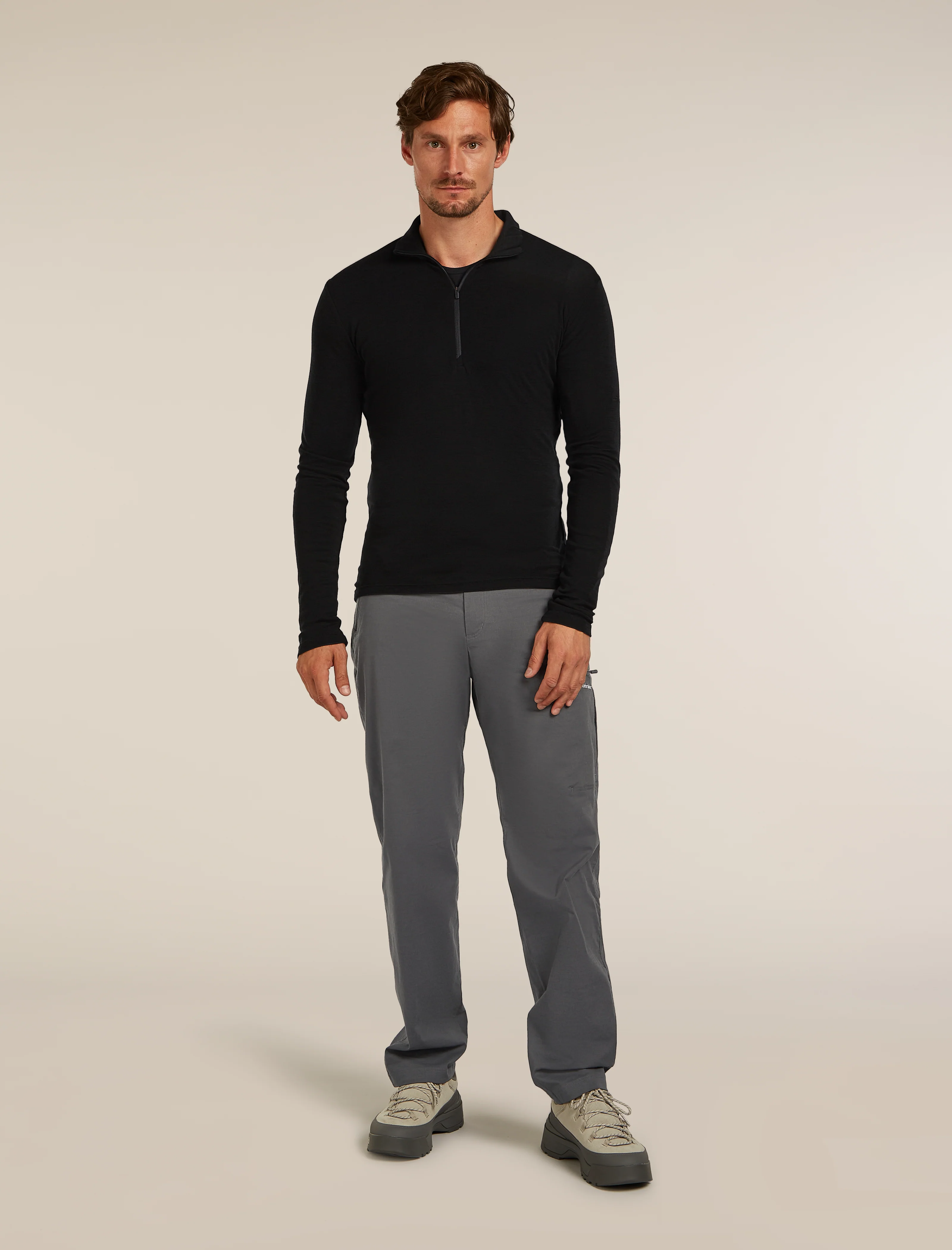 Camiseta térmica de manga larga con cierre de media cremallera para hombre Merino 175 Everyday