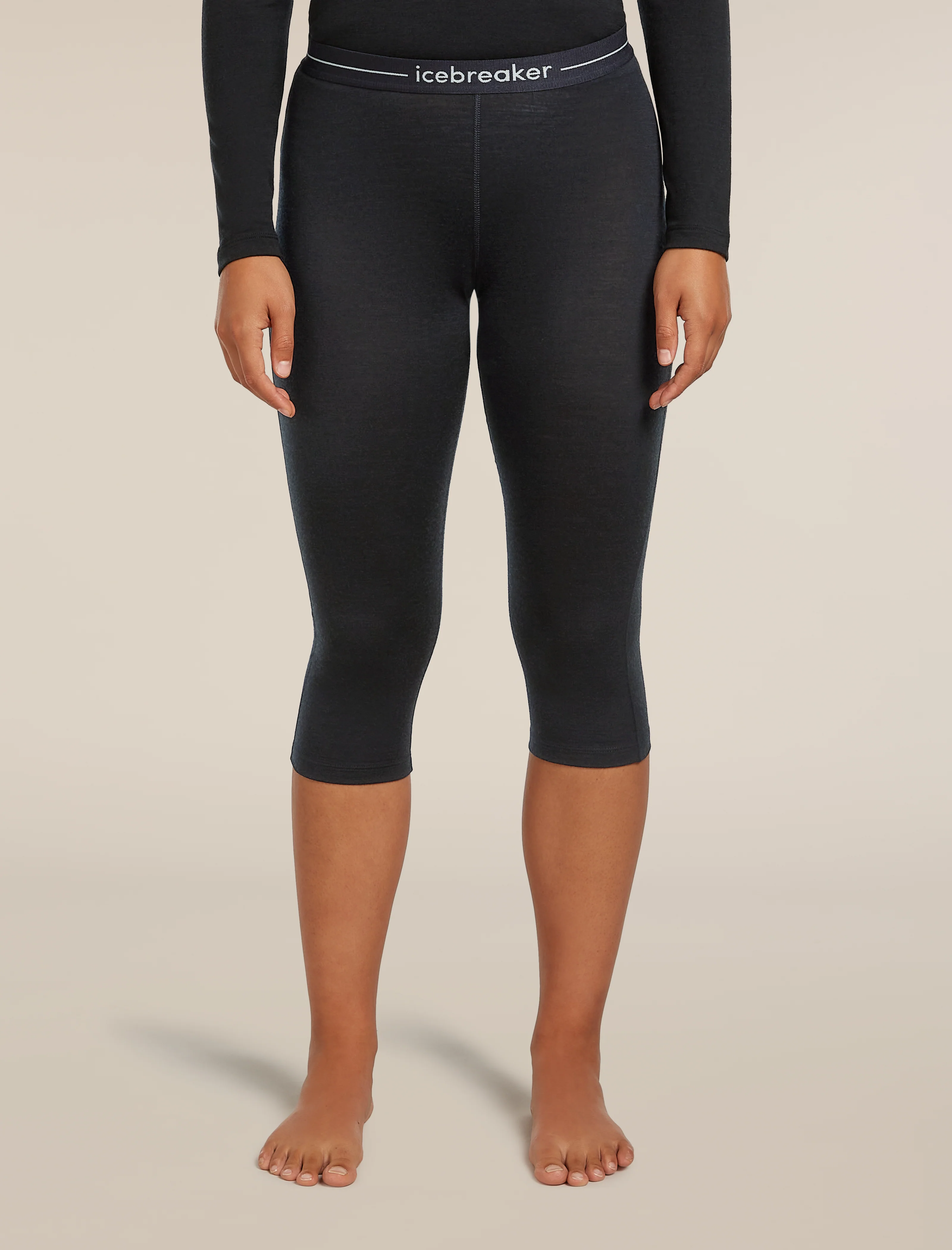 Pantalones térmicos de media pierna Oasis 3/4 para mujer de lana merina 200