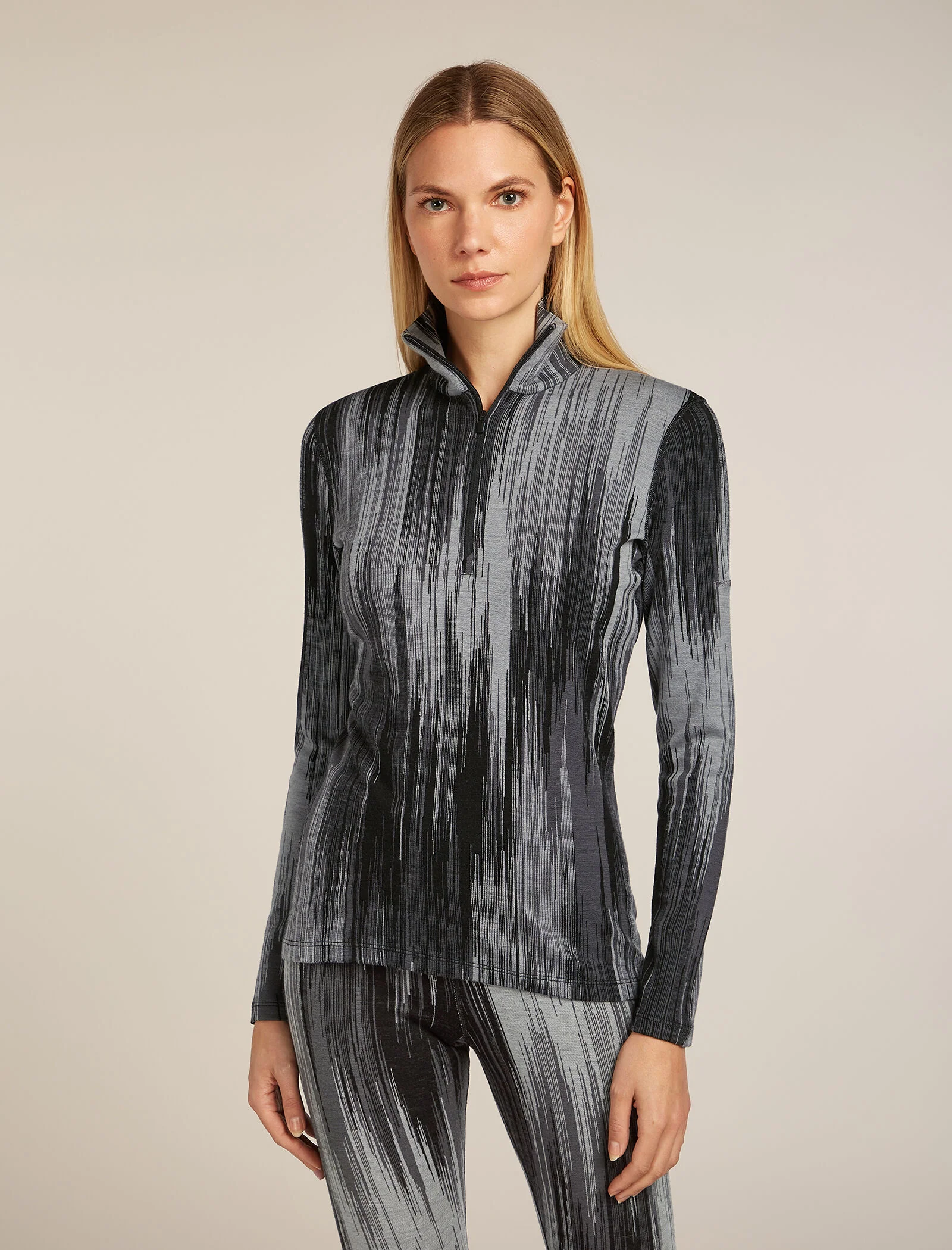 Camiseta térmica de manga larga con cierre a media altura Merino 260 Tech Vertex para mujer Peak