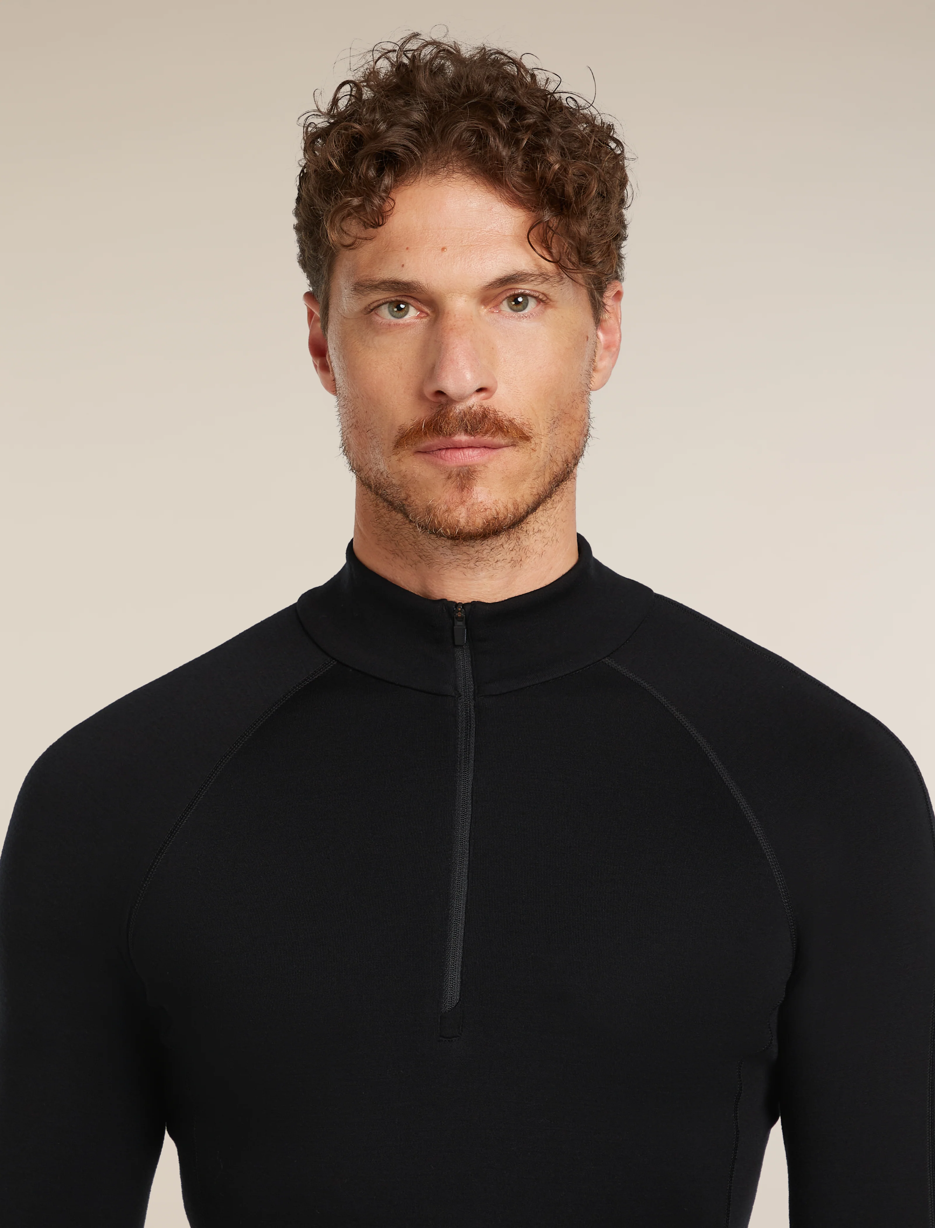 Camiseta térmica de manga larga con cremallera media para hombre 300 MerinoFine™ Polar