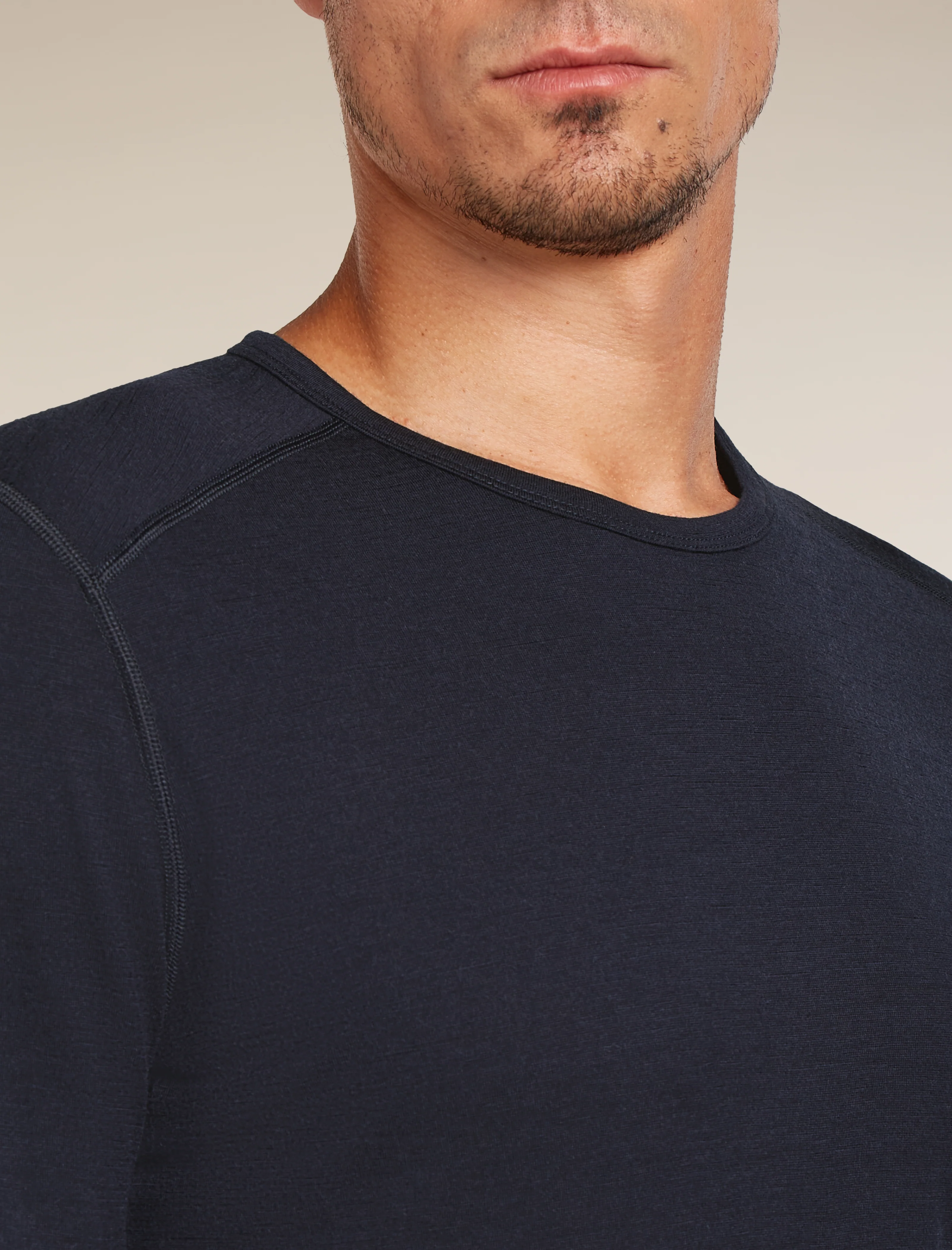 Camiseta térmica de manga corta Crewe de lana merina 200 para hombre