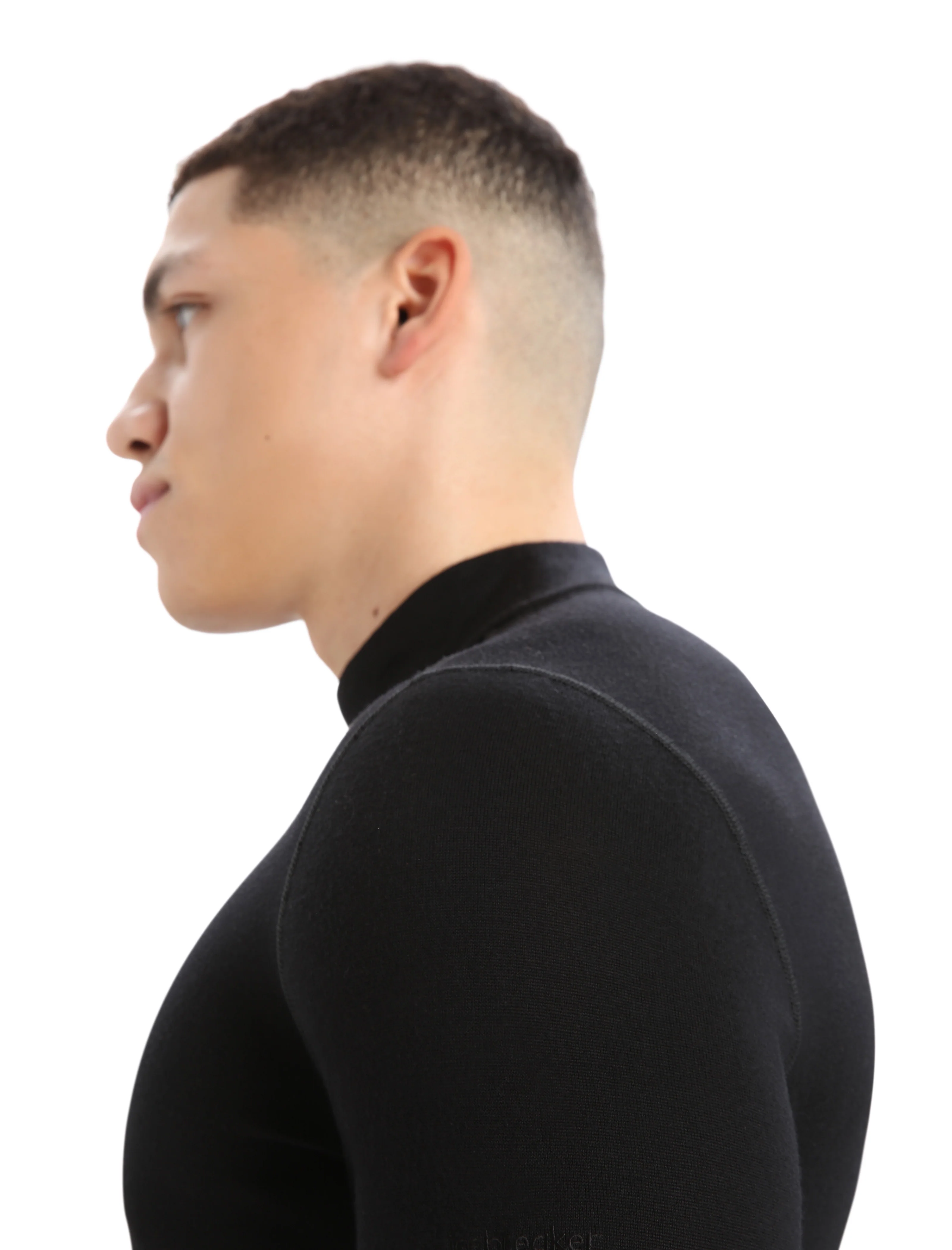 Camiseta térmica de manga larga con cuello alto de lana merina 260 Tech para hombre