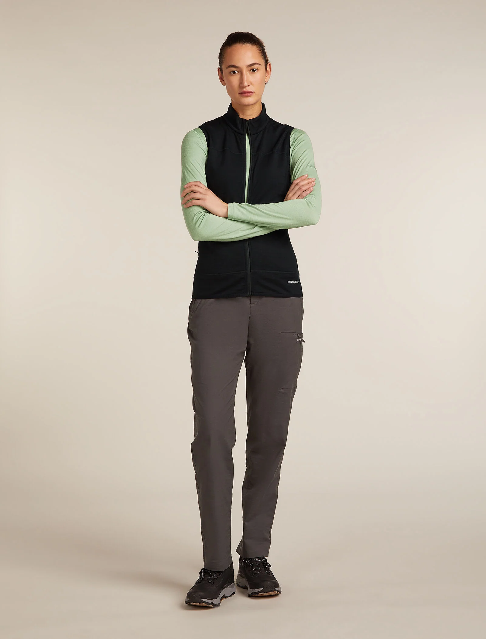 Vest de Descenso RealFleece™ de Mezcla de Lana Merina 300 para Mujer