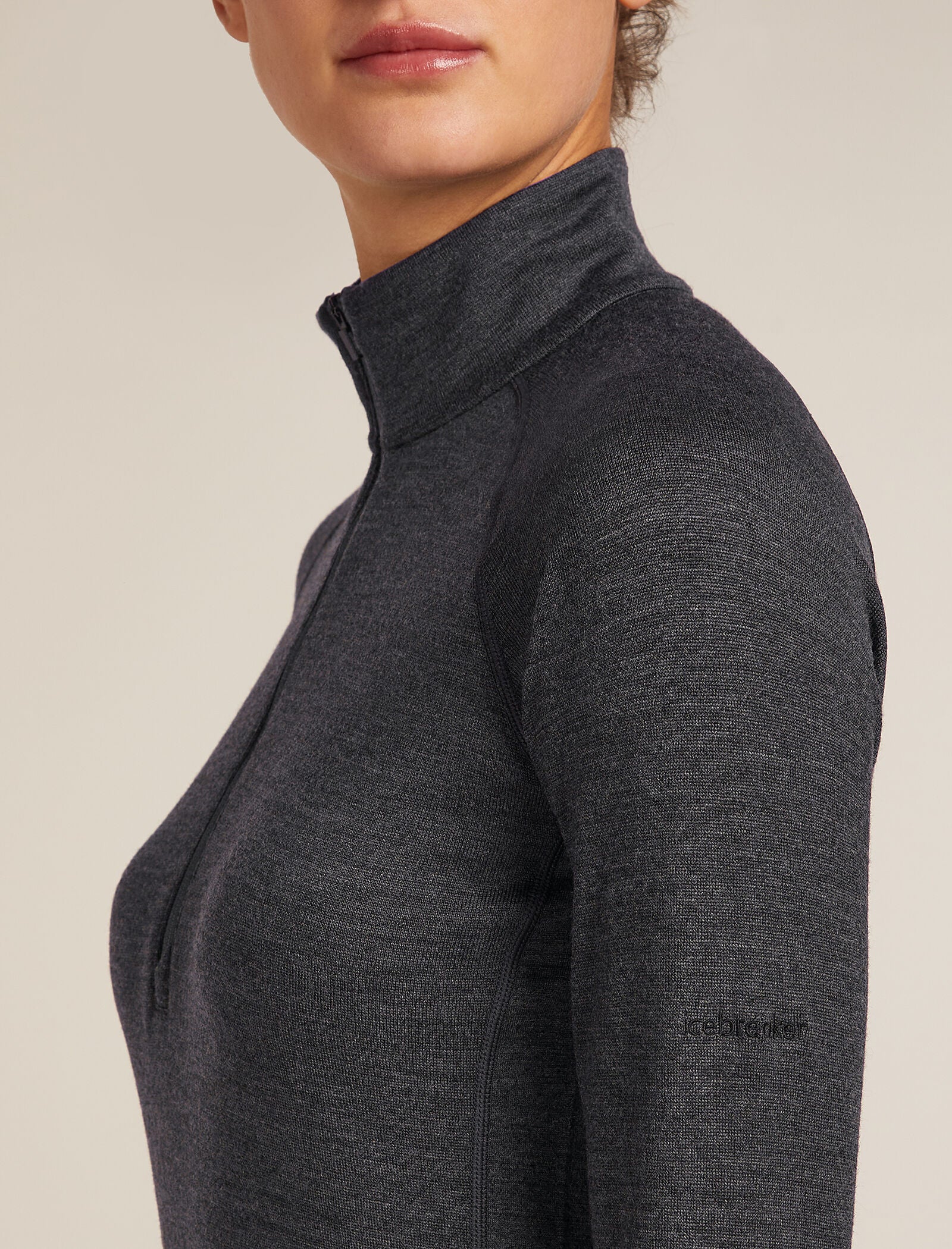 Camiseta térmica de manga larga con media cremallera Merino 260 ZoneKnit™ para mujer