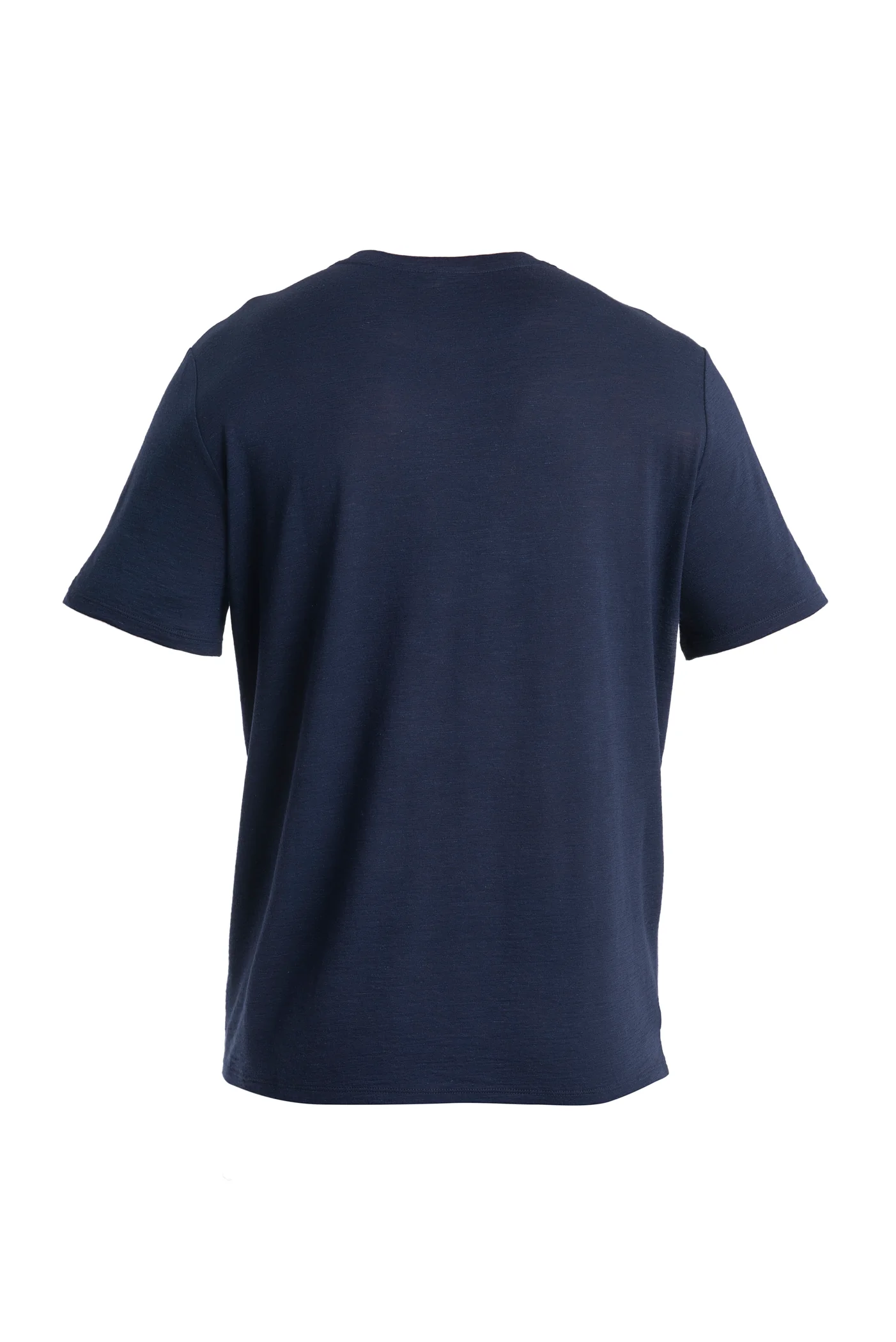 Camiseta de manga corta para hombre de lana merina y lino
