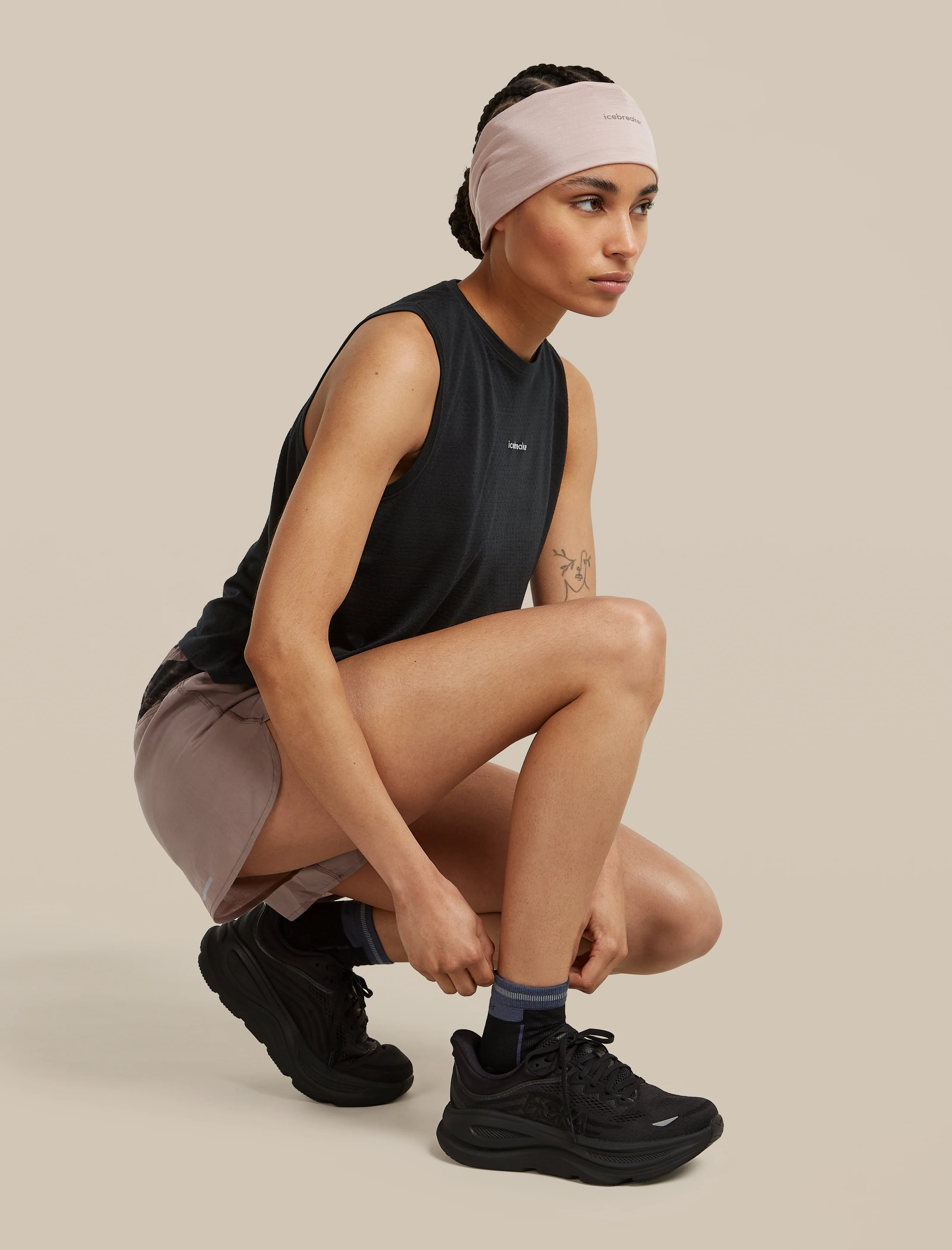 Calcetines ultraligeros mini Merino Blend Run+ para mujer