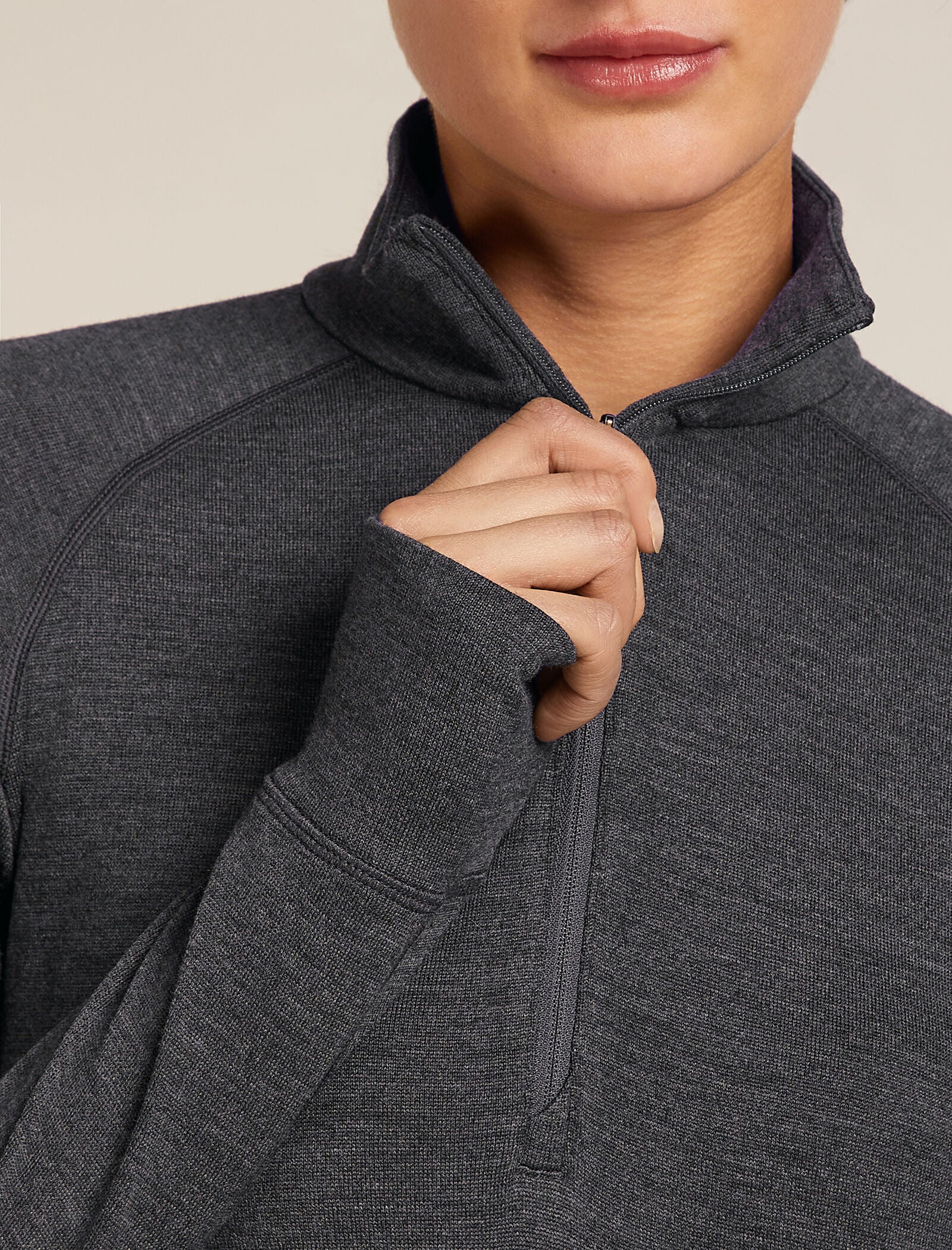 Camiseta térmica de manga larga con cierre a media cremallera Merino 260 ZoneKnit™ para mujer