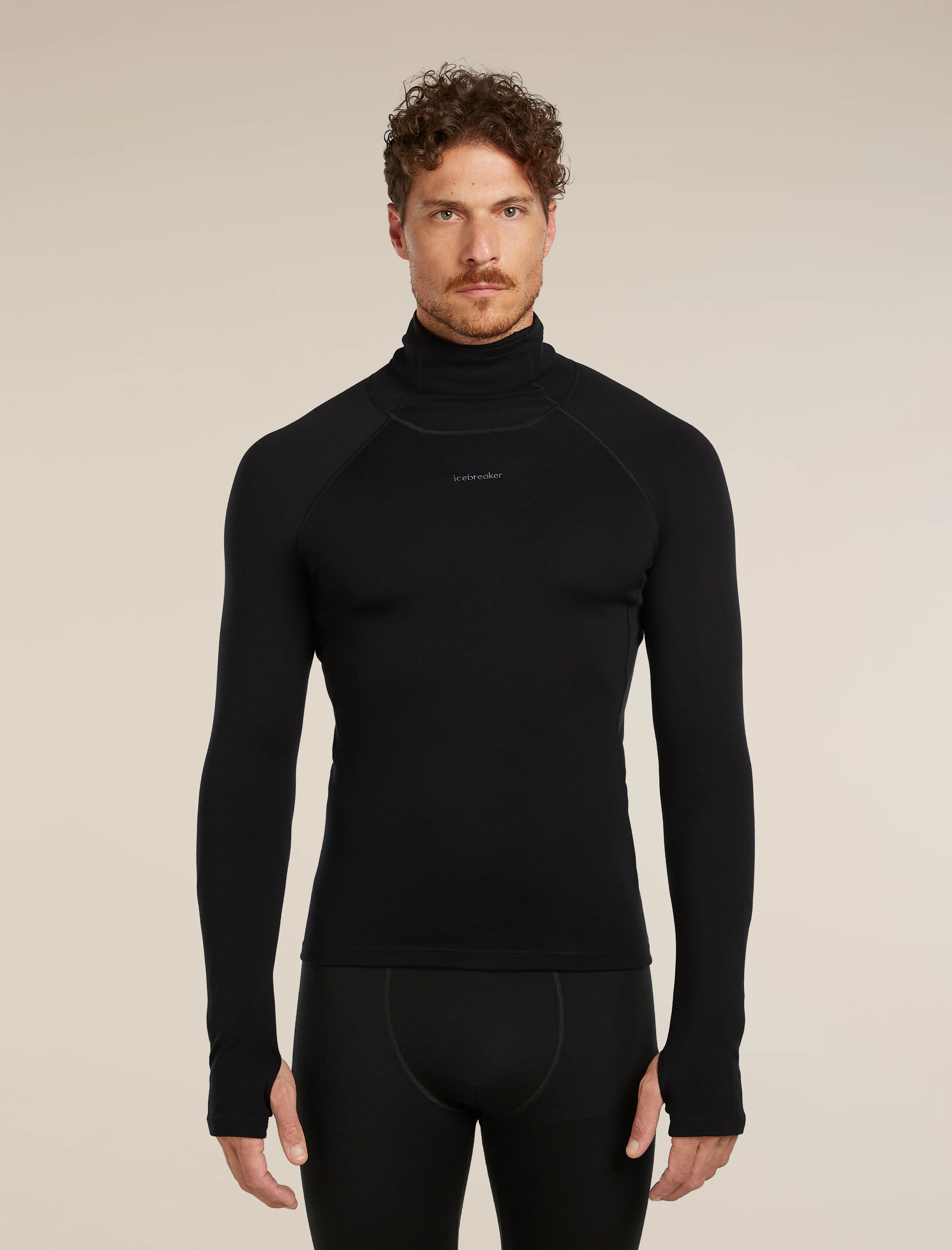 Camiseta térmica de manga larga con cuello vuelto para hombre 300 MerinoFine™ Polar