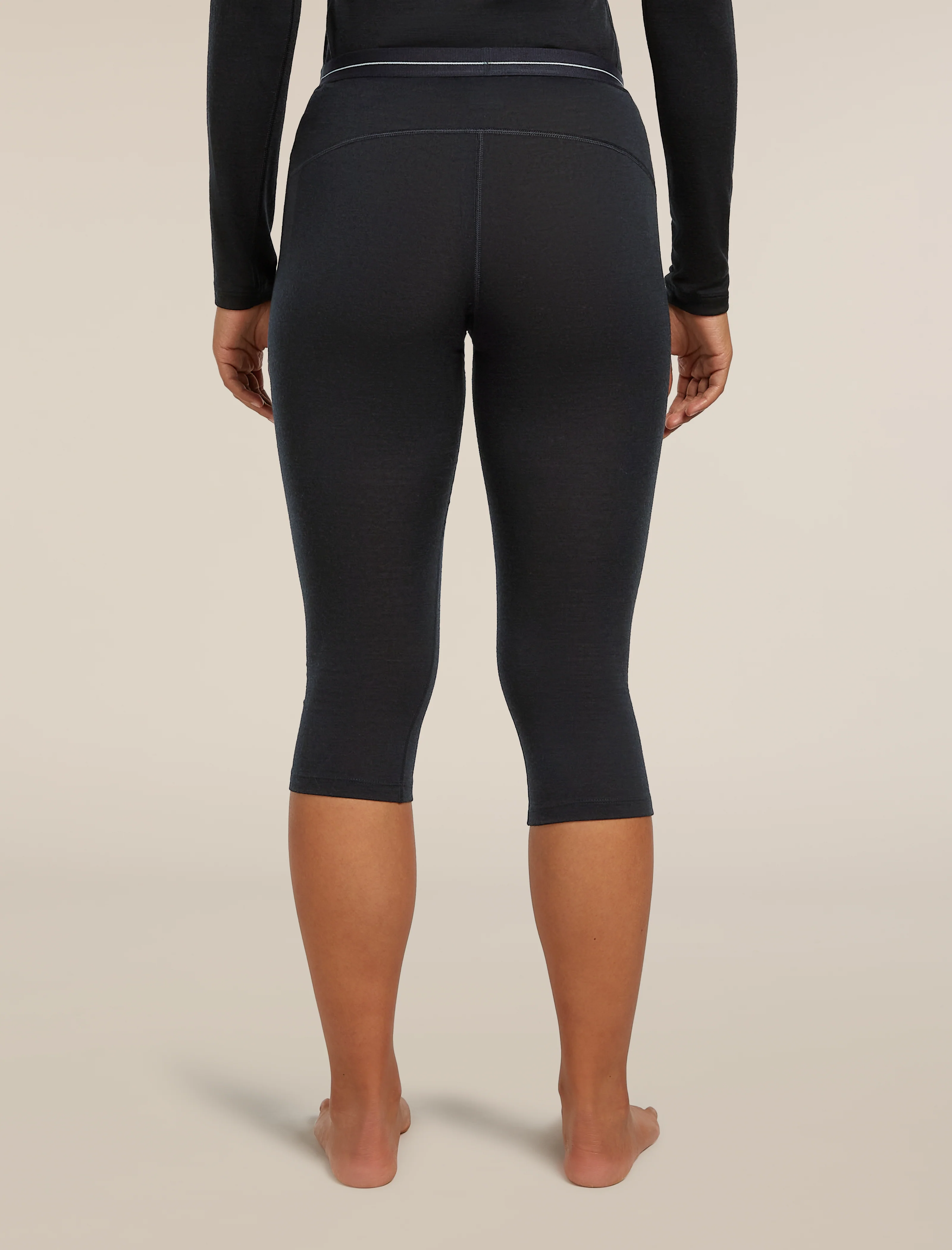 Pantalones térmicos de media pierna Oasis 3/4 para mujer de lana merina 200