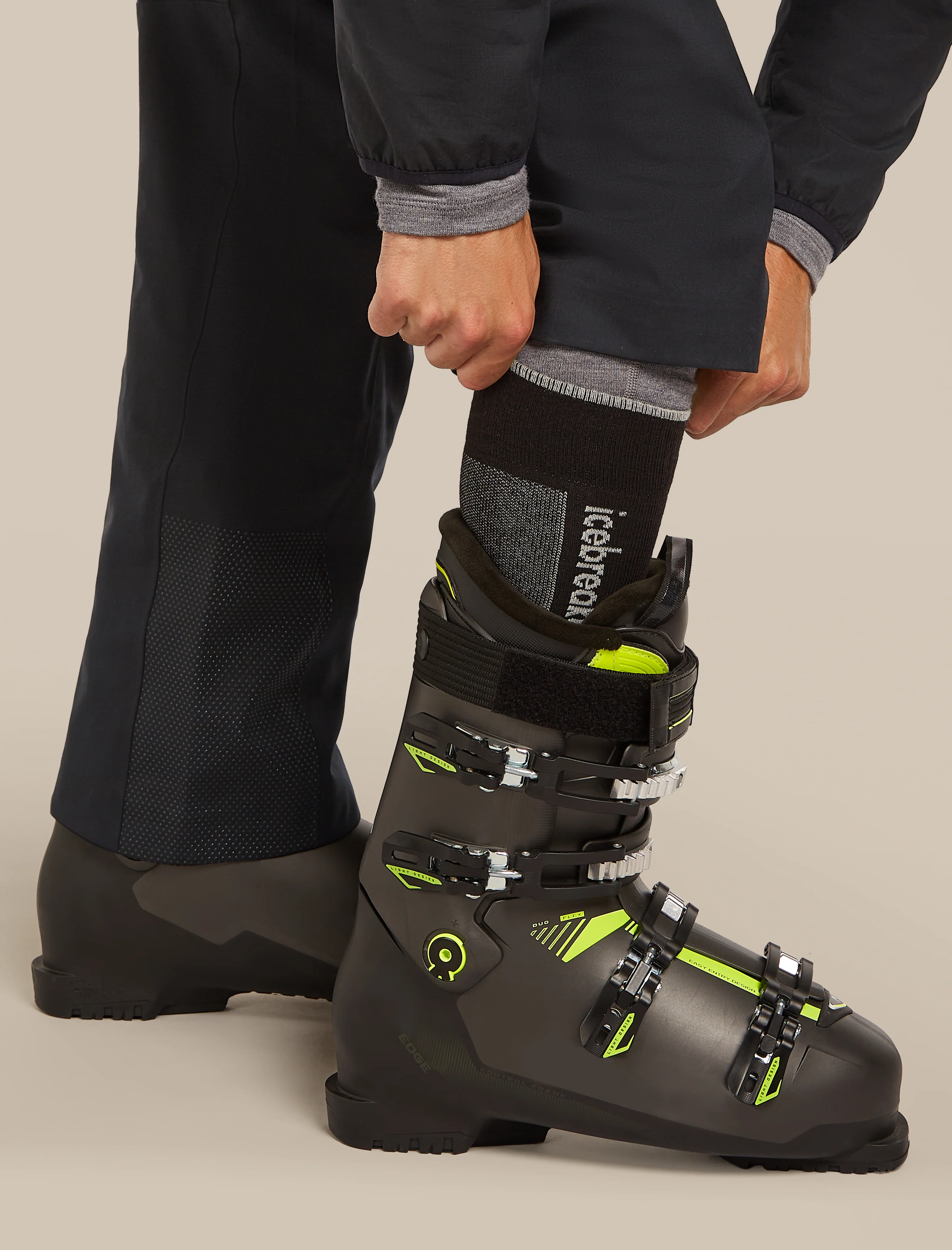 Calcetines para Hombre Merino Ski+ Ultraligeros por Encima de la Pantorrilla
