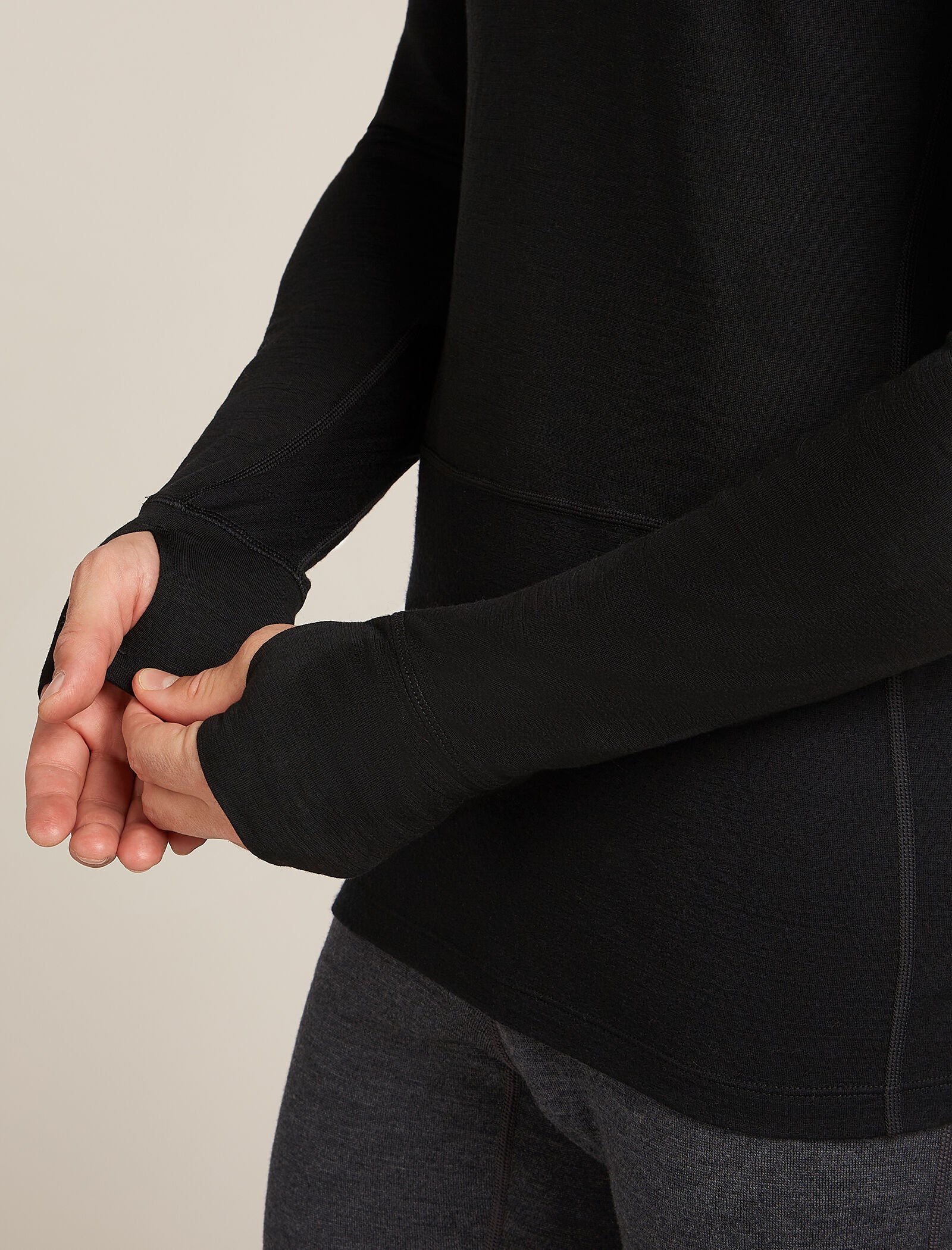 Camiseta térmica de manga larga con cremallera media para hombre Merino 200 ZoneKnit™