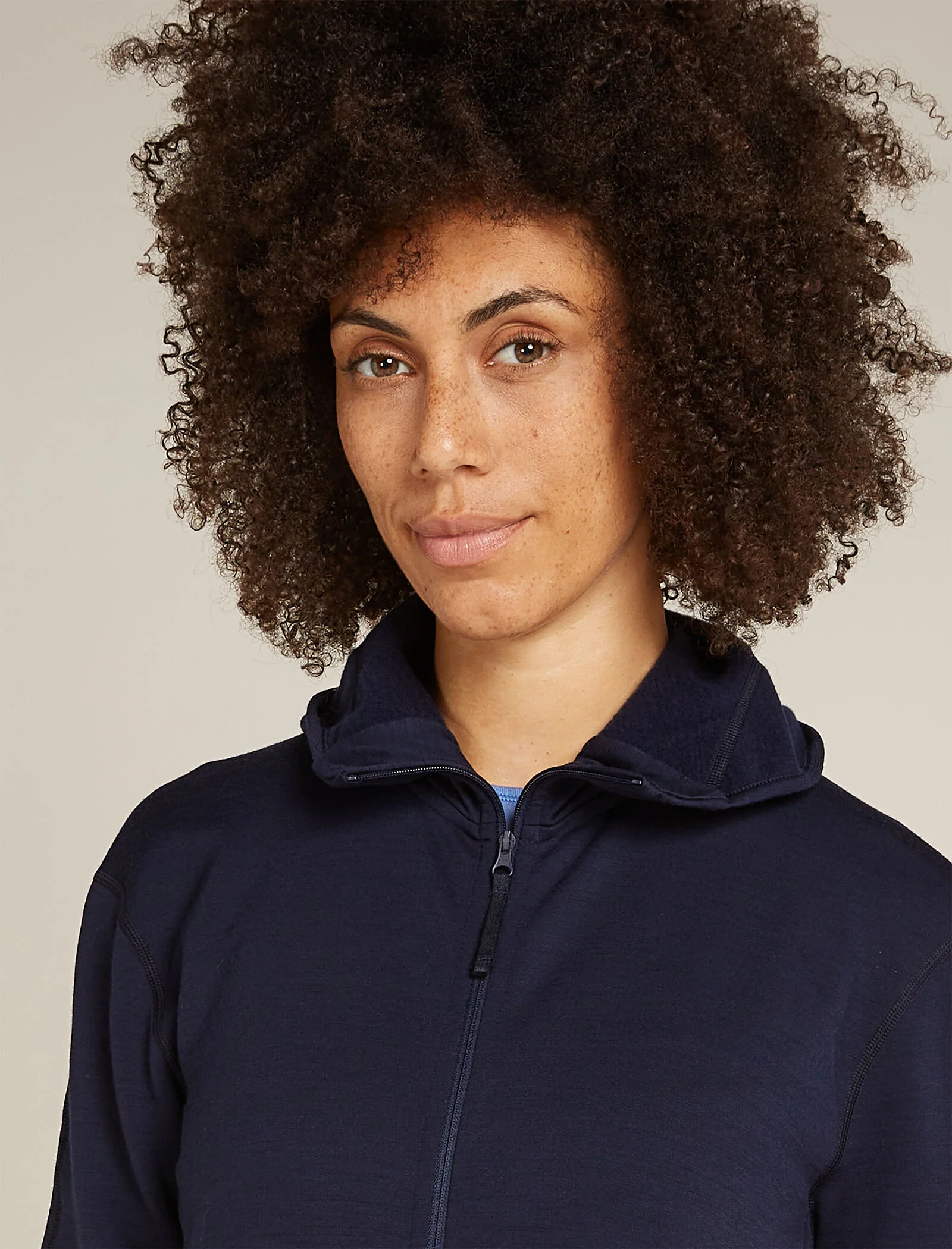 Chaleco de cuello alto con cremallera de manga larga Elemental Realfleece™ Merino 360 para mujer
