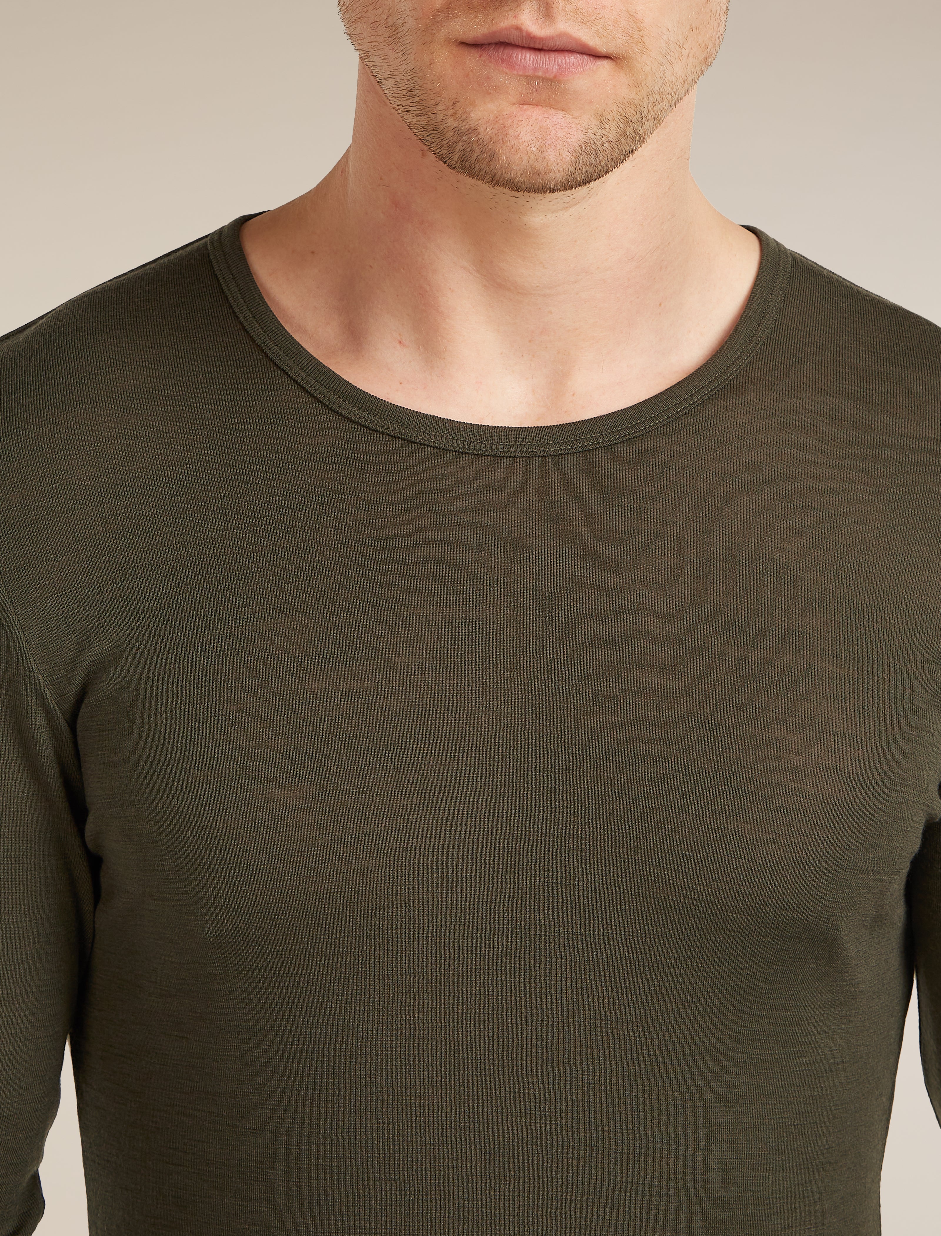 Camiseta de manga larga de cuello redondo para hombre Merino 175 Everyday
