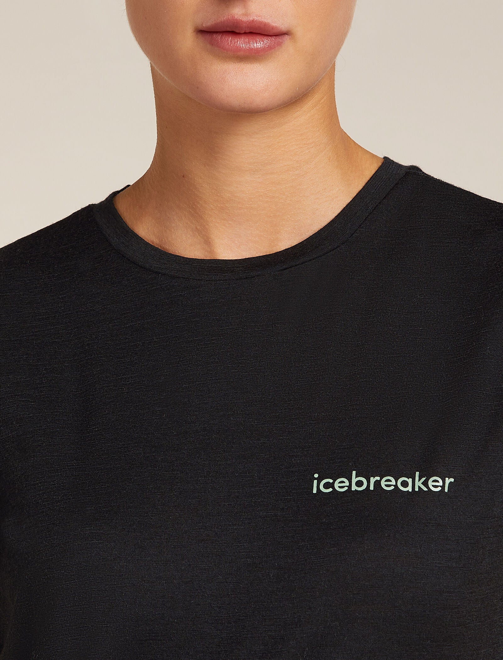 Camiseta corta de manga corta Merino 150 Tech Lite para mujer con logotipo IB
