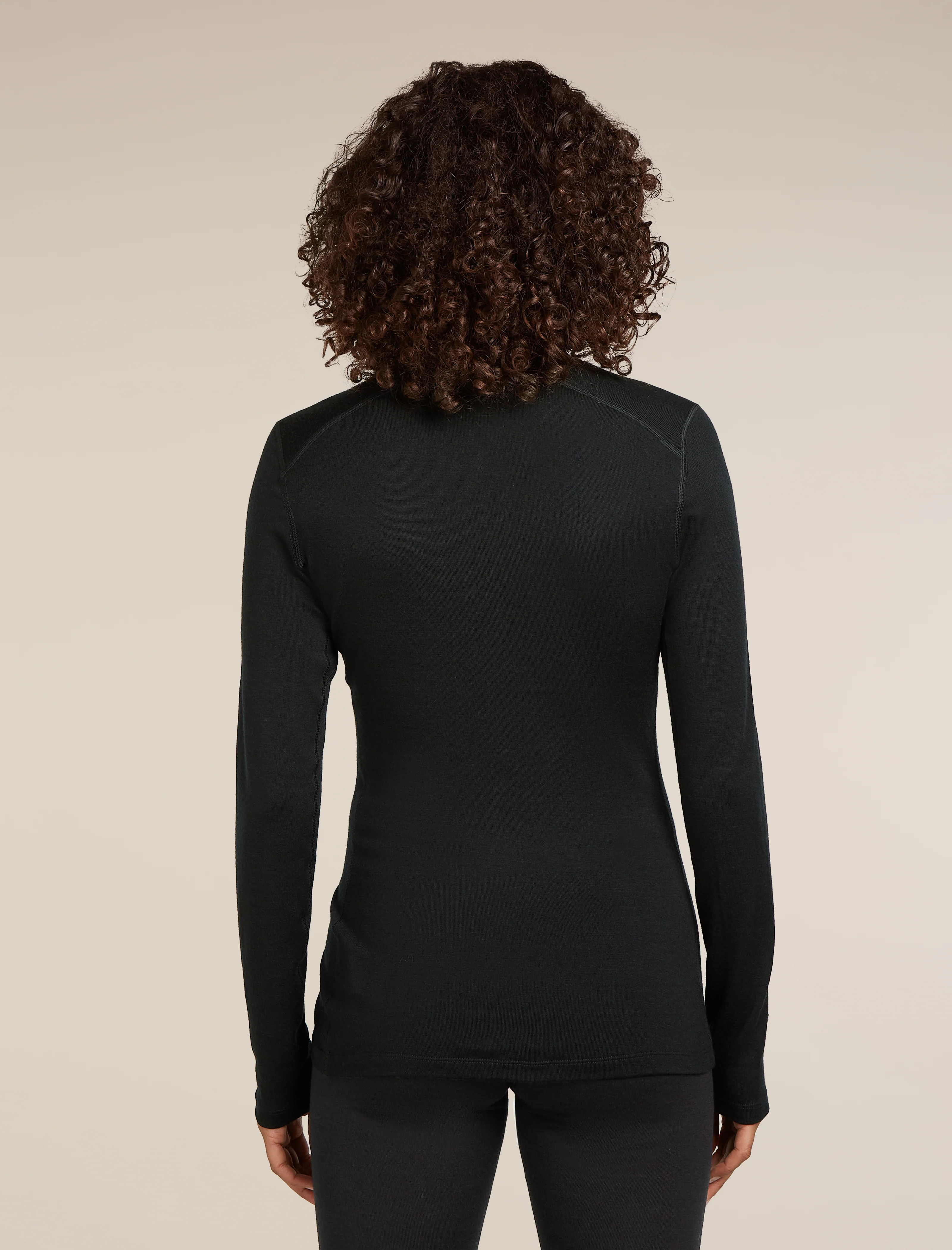 Camiseta térmica de manga larga con cierre a media cremallera Merino 260 Tech para mujer