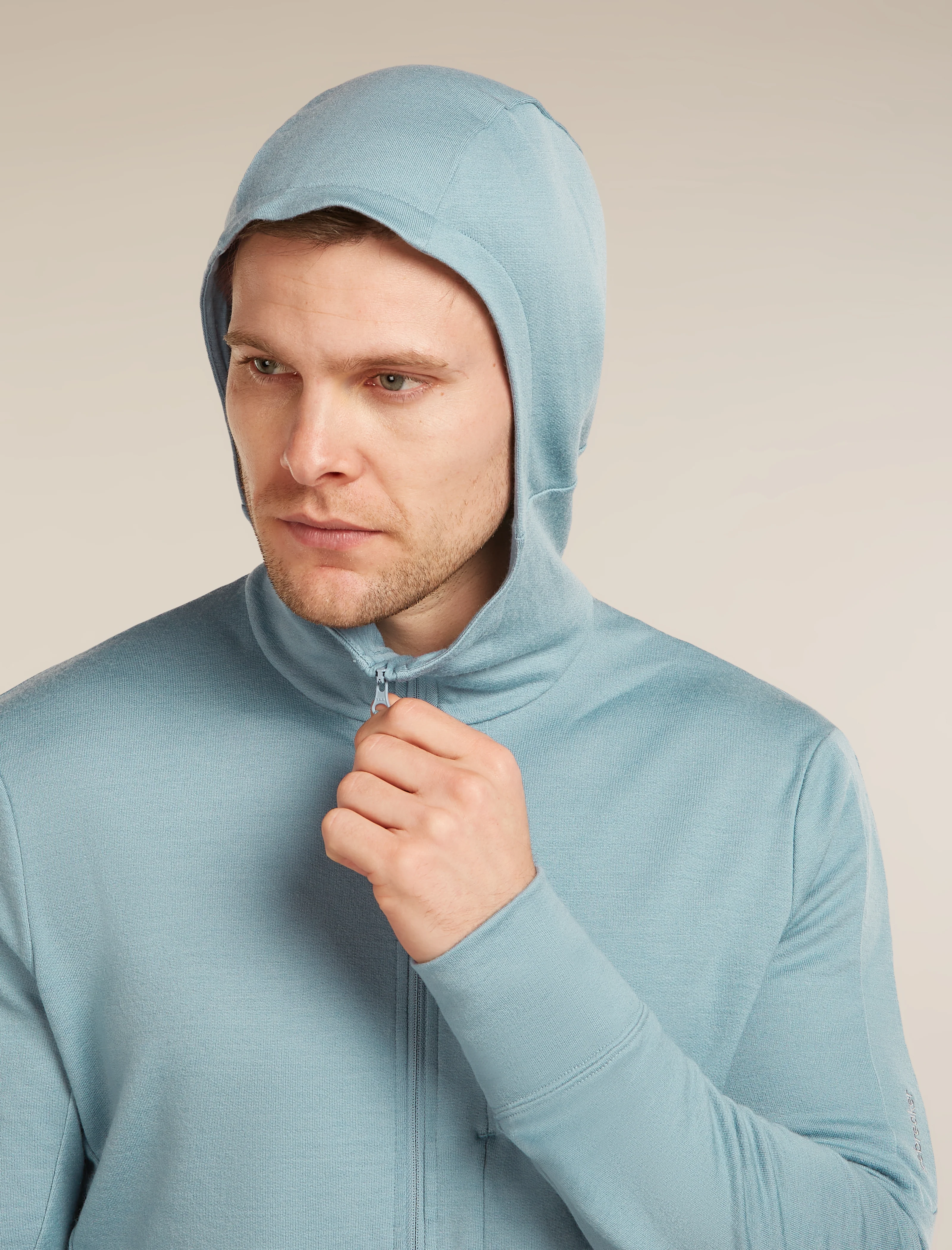 Chaqueta de cuello alto con cremallera de manga larga Merino 260 Quantum para hombre
