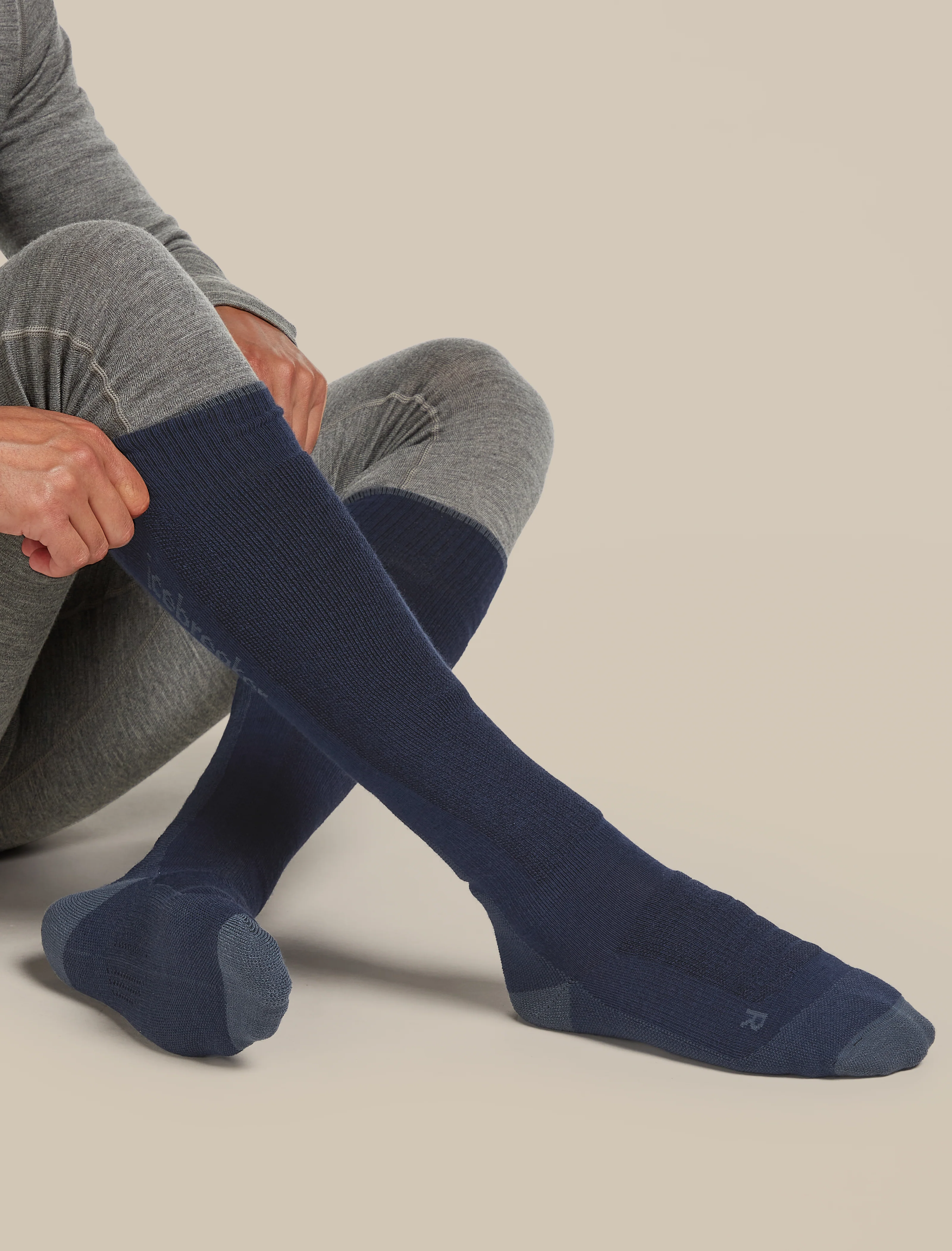 Calcetines para Hombre Merino Ski+ Medio Sobre el Tobillo