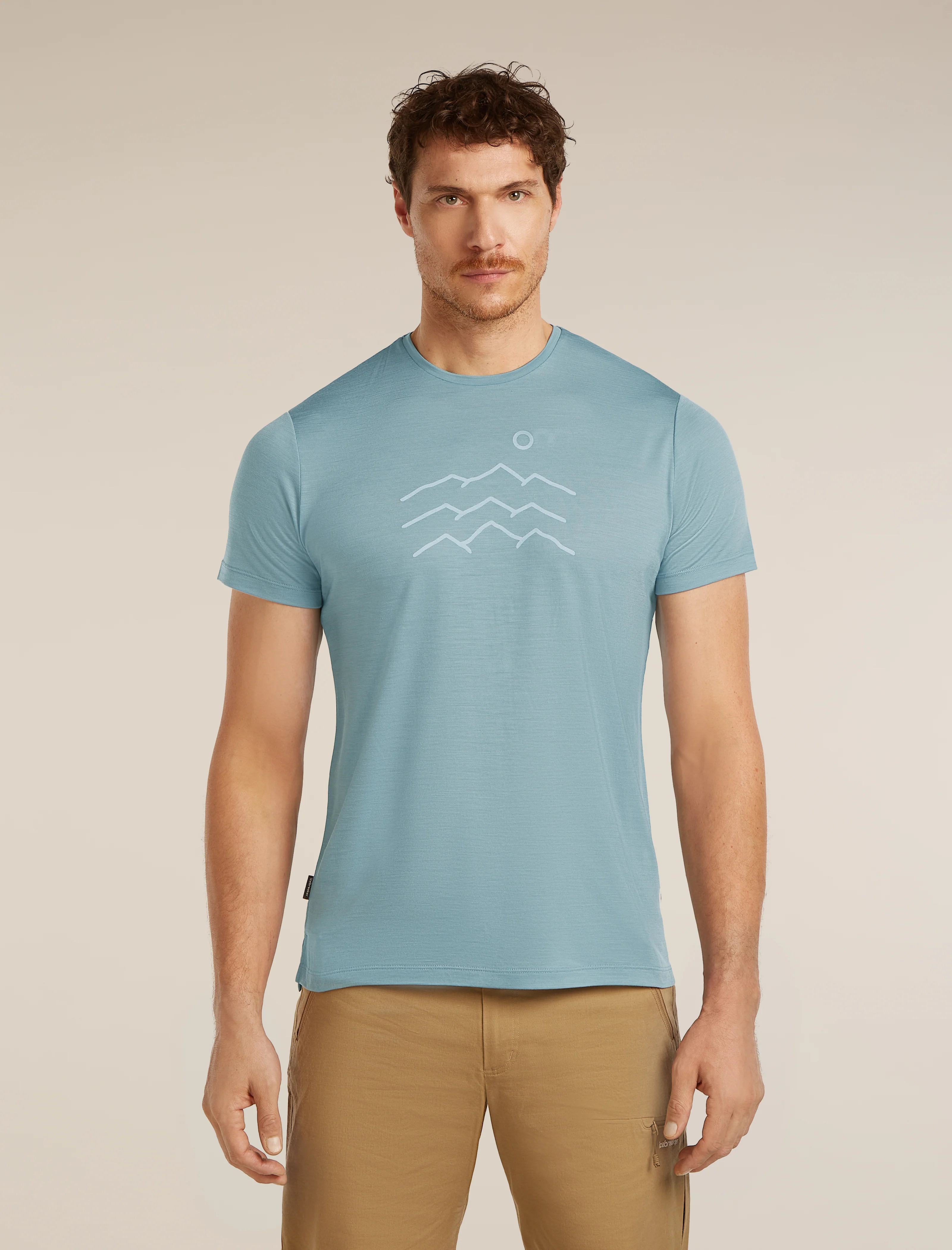 Camiseta de manga corta para hombre Merino Blend 125 Cool-Lite™ Sphere Across The Peaks
