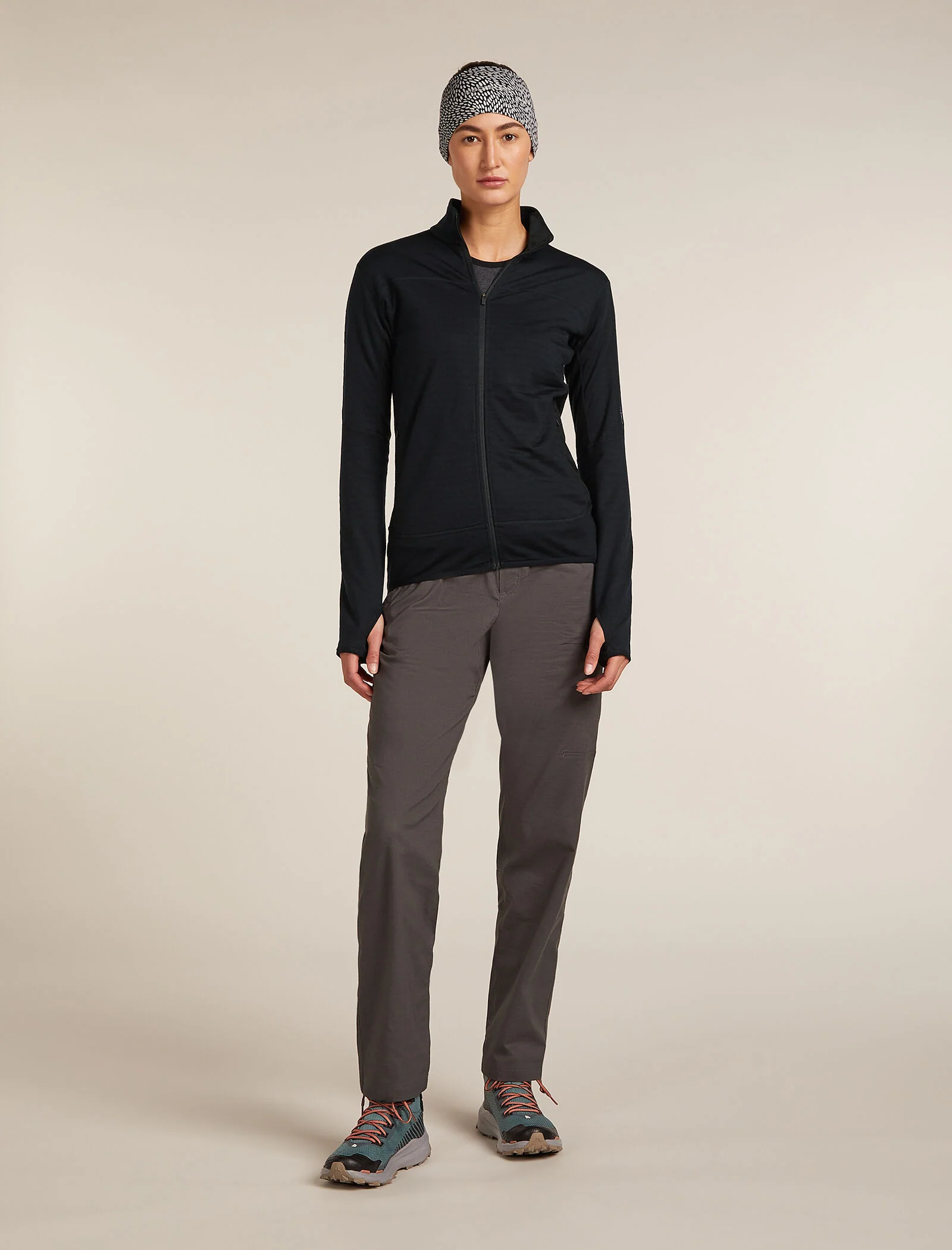 Chaqueta de manga larga con cremallera para mujer Merino Blend 300 RealFleece™ Descender
