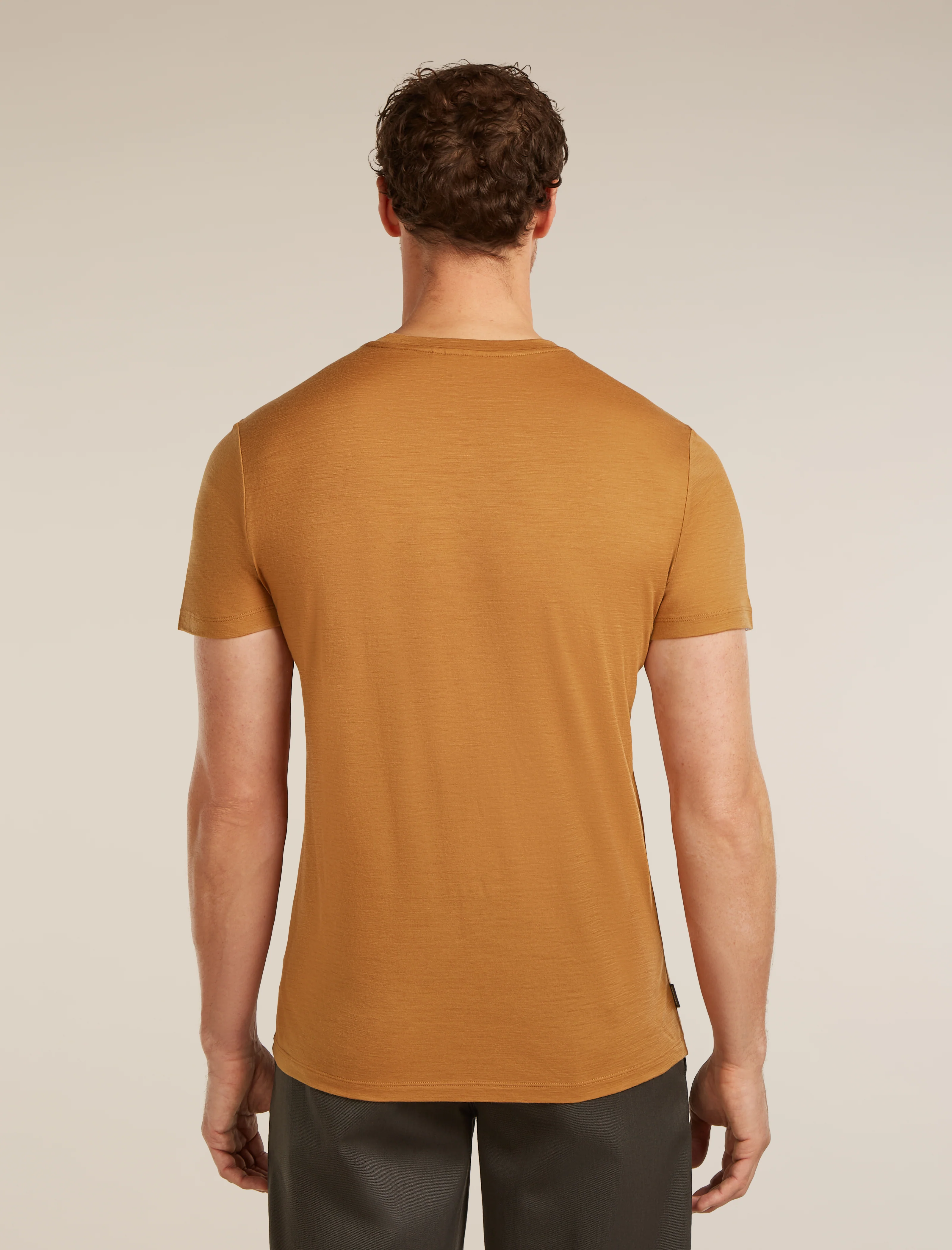 Rango de camiseta corta de manga corta Merino 150 Tech Lite para hombre con rayas