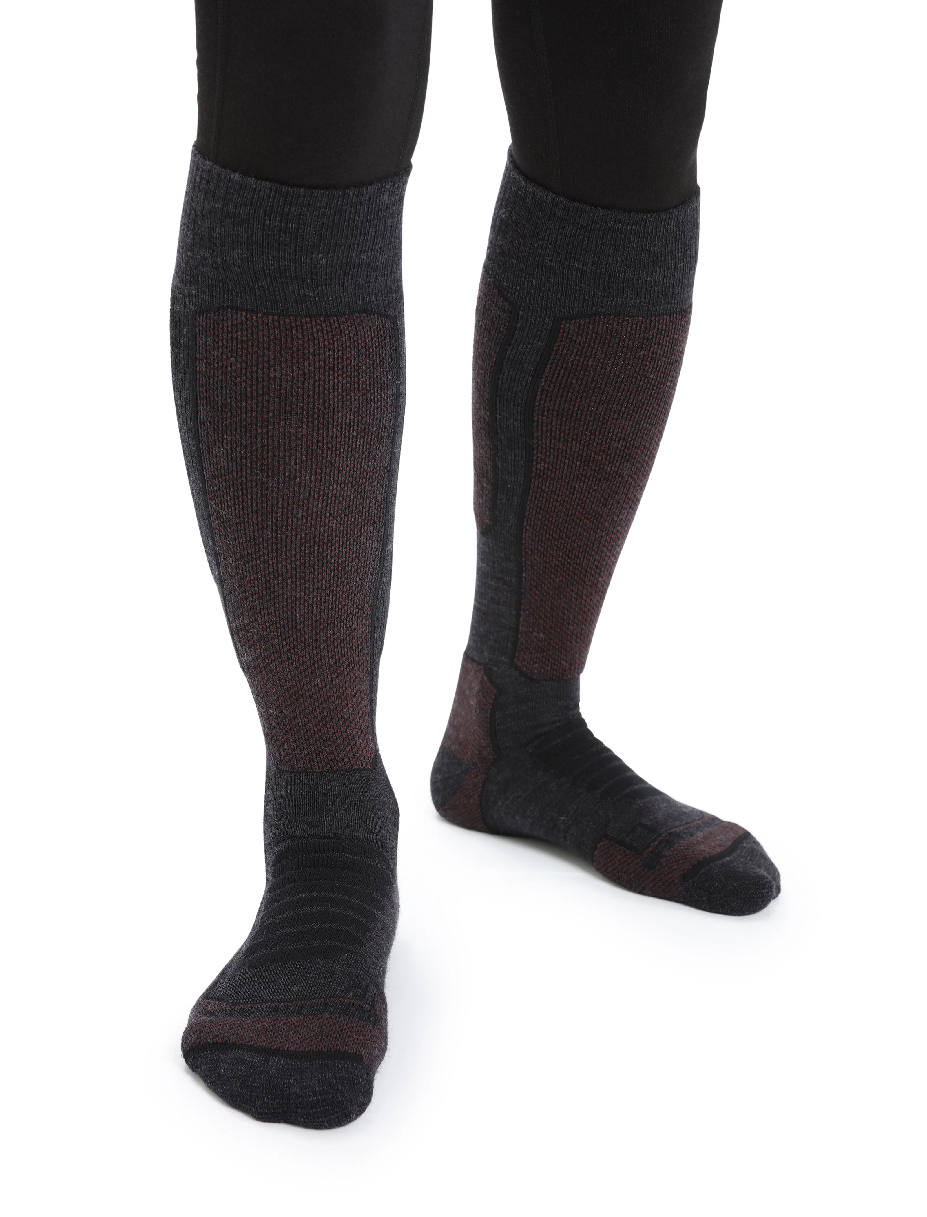 Calcetines para Mujer Merino Ski+ Mediano Sobre el Tobillo