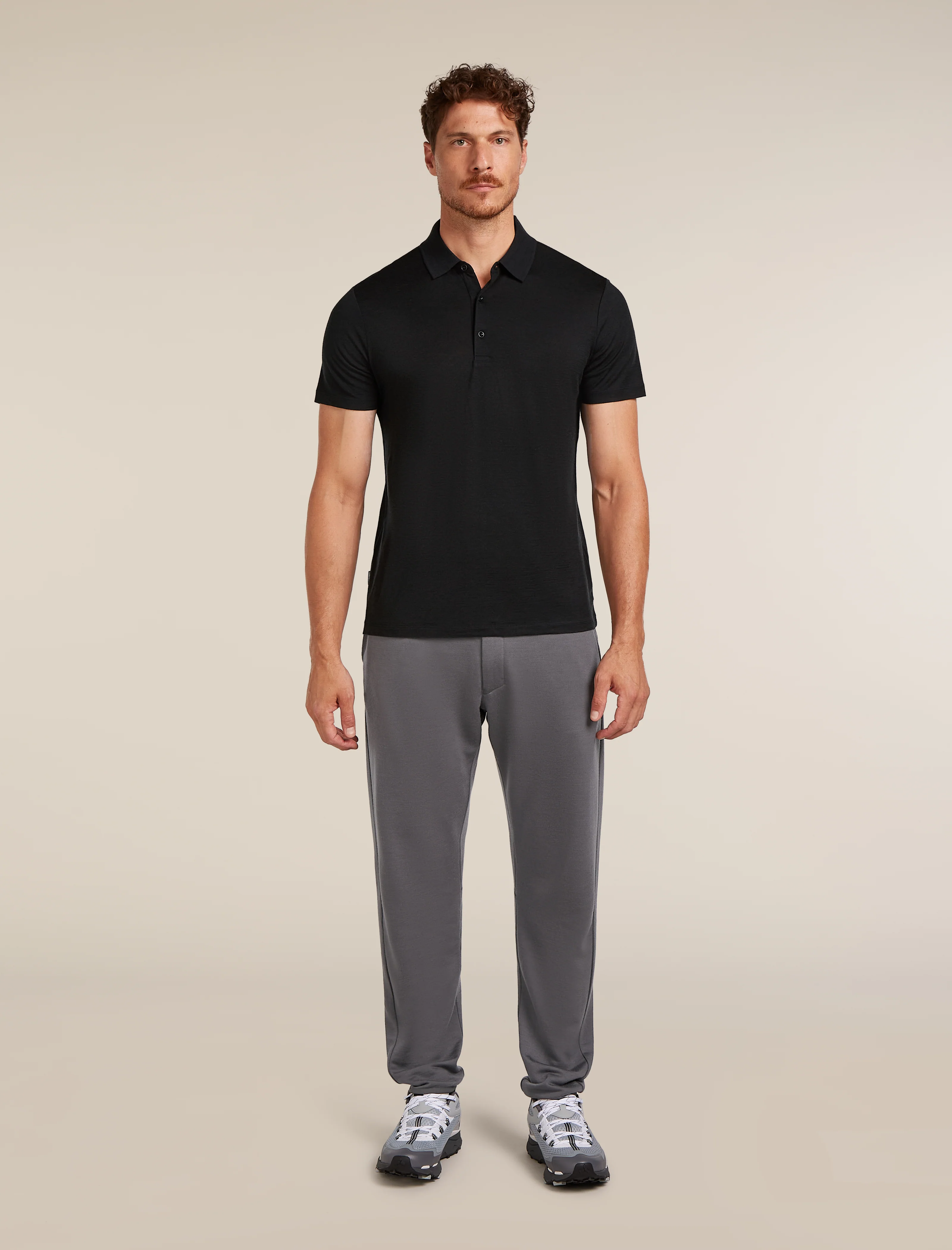 Polo corta manga técnica Merino 150 Lite para hombre